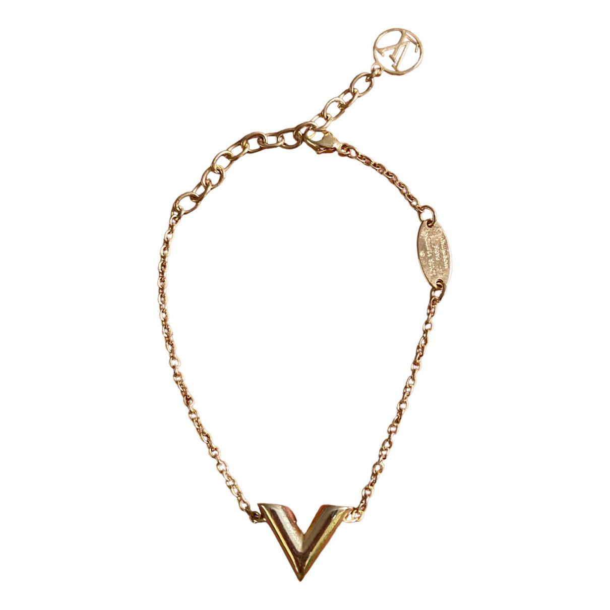 Louis Vuitton Bracelet Brasserie Essential V GP Gold Unisex