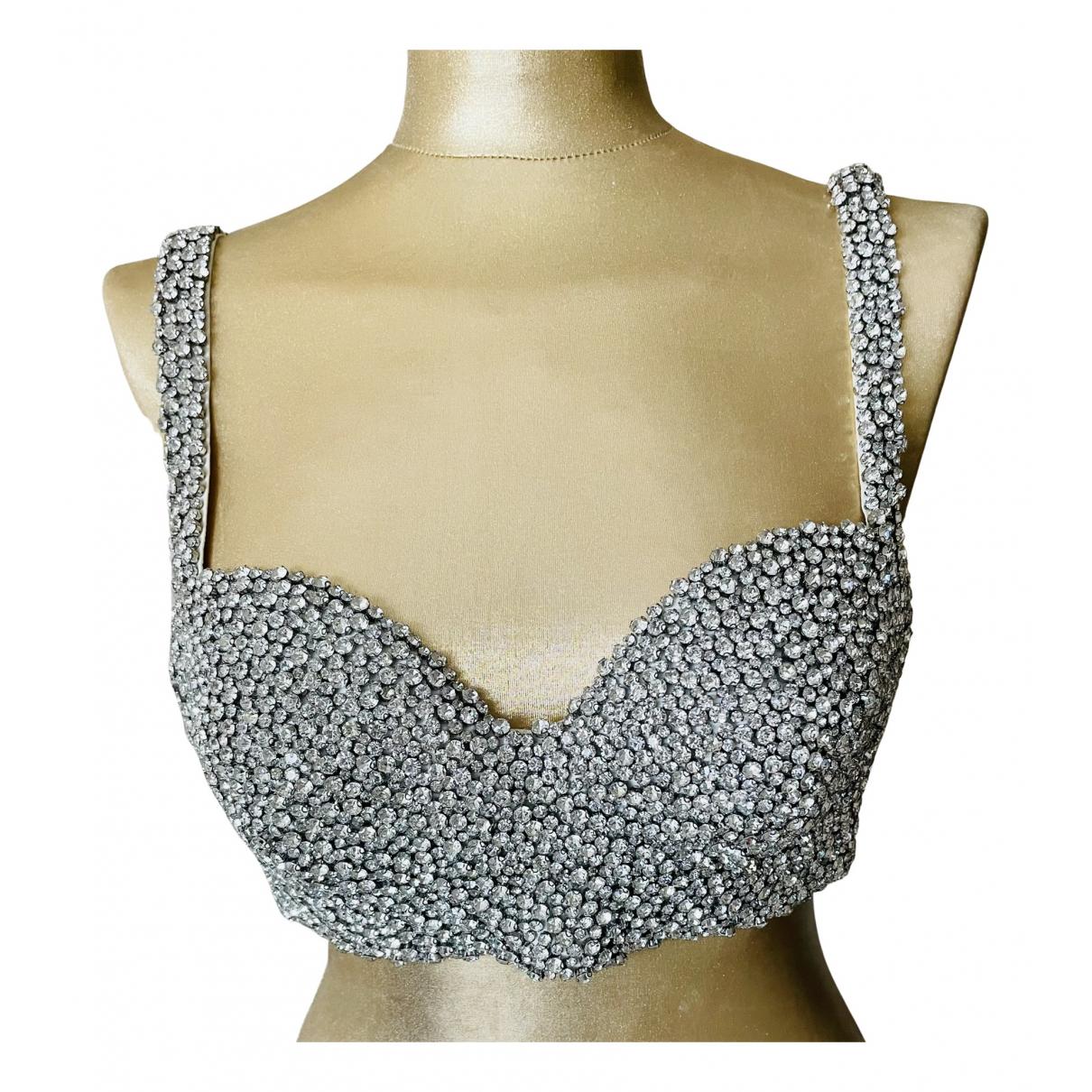 Glitter vest Moschino for H&M Silver size 38 FR in Glitter - 21865032