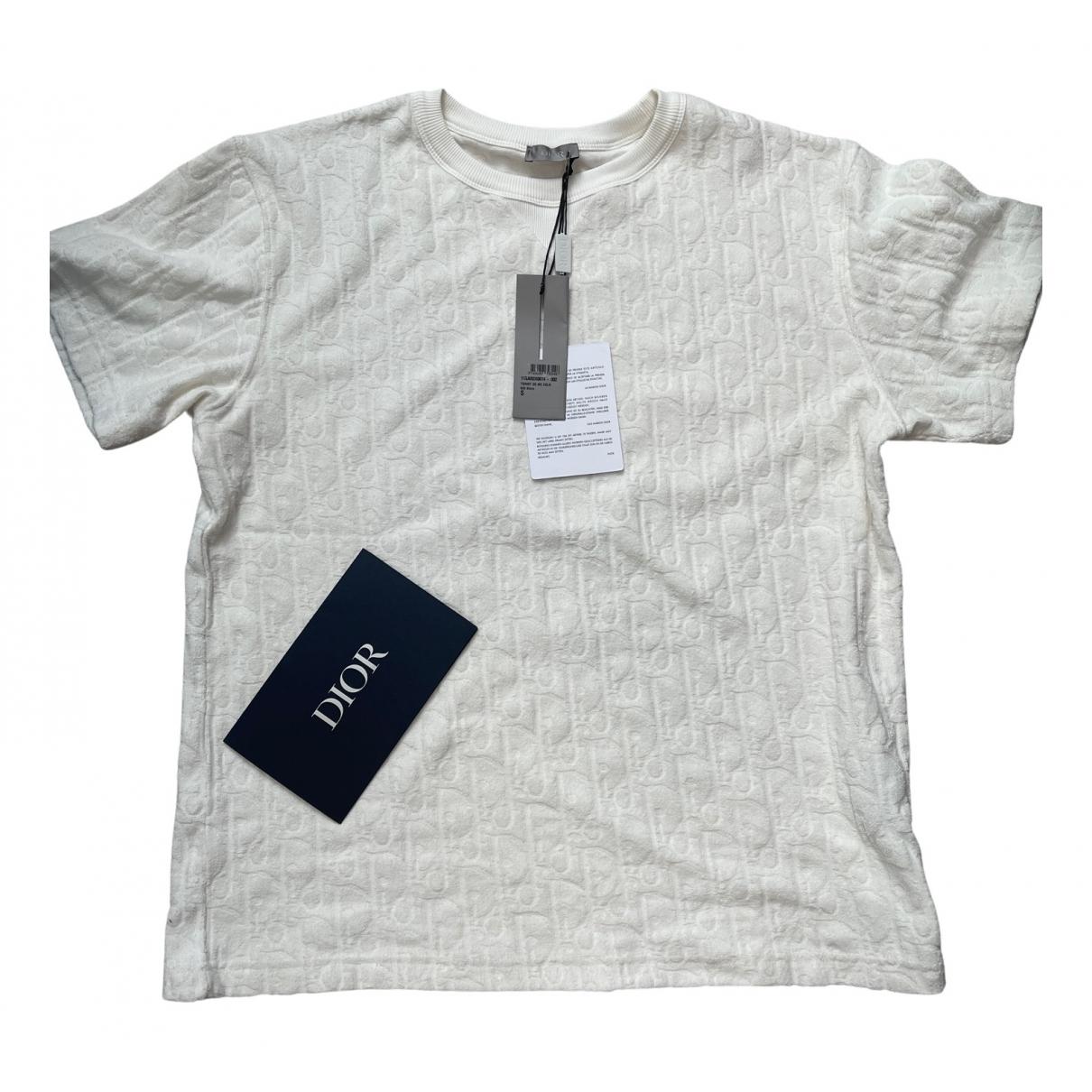 T-shirt Dior Homme White size S International in Cotton - 24403454