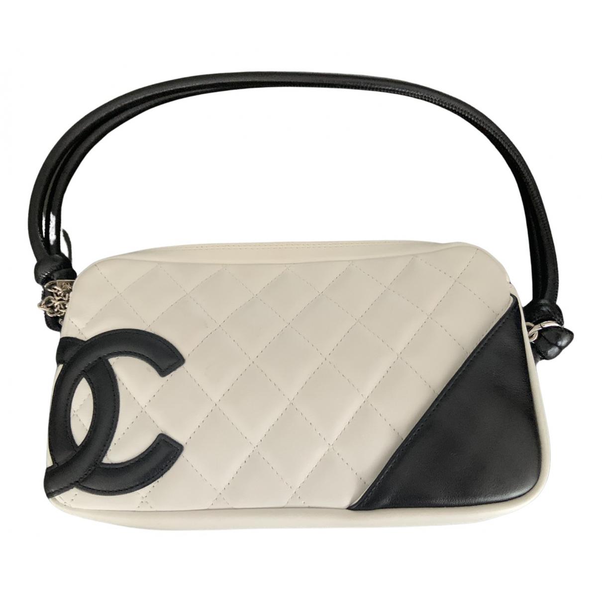 Cambon small rectangle leather handbag Chanel White in Leather