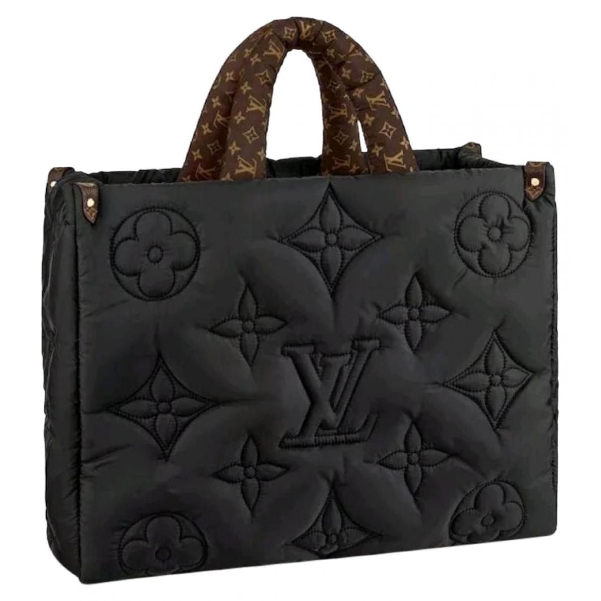 Onthego cloth handbag Louis Vuitton Black in Cloth - 31744532