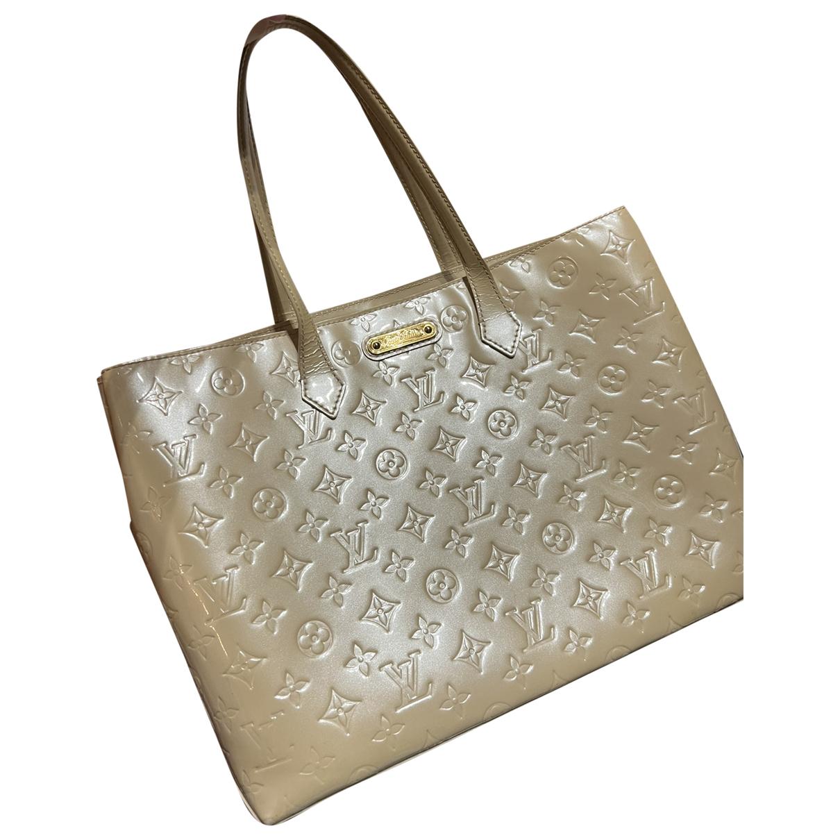 Wilshire patent leather tote Louis Vuitton Beige in Patent leather -  26364088