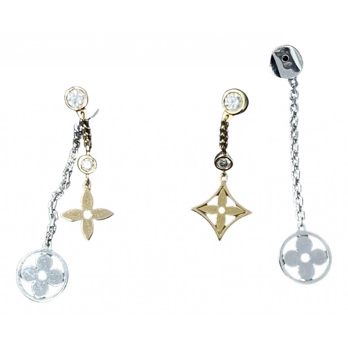 LOUIS VUITTON Color Blossom Earrings Yellow Gold, White Gold And Pavã Diamond . Size Nsa