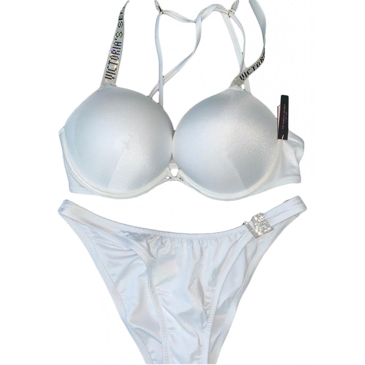 Two-piece swimsuit VICTORIA'S SECRET White size L International in  Polyester - 27385492