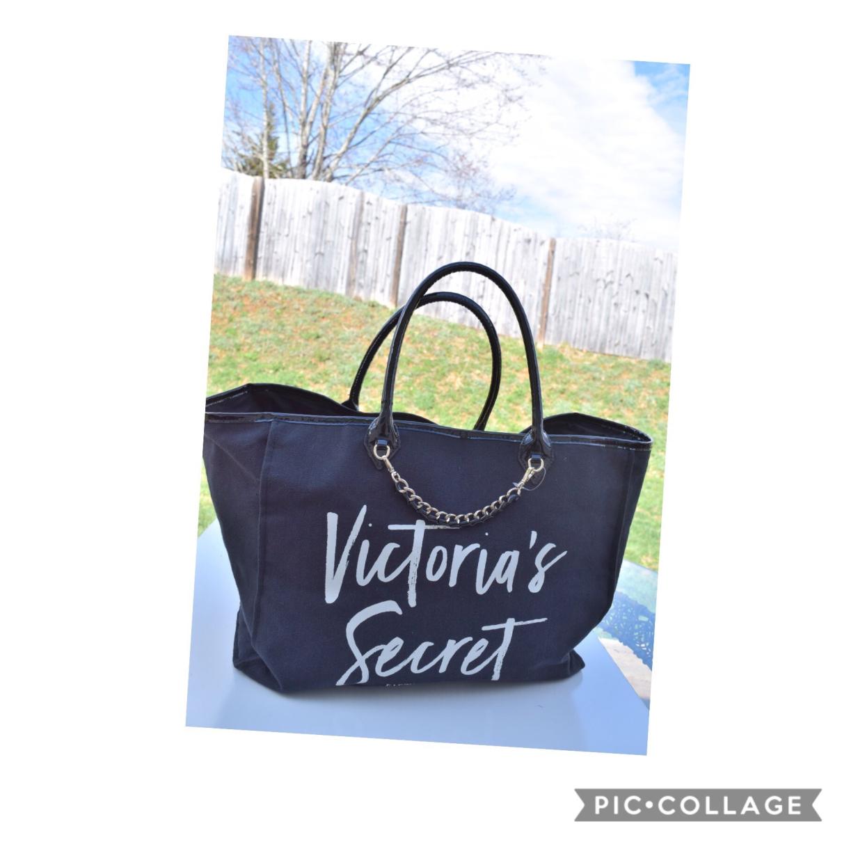 victoria secret silver tote bag