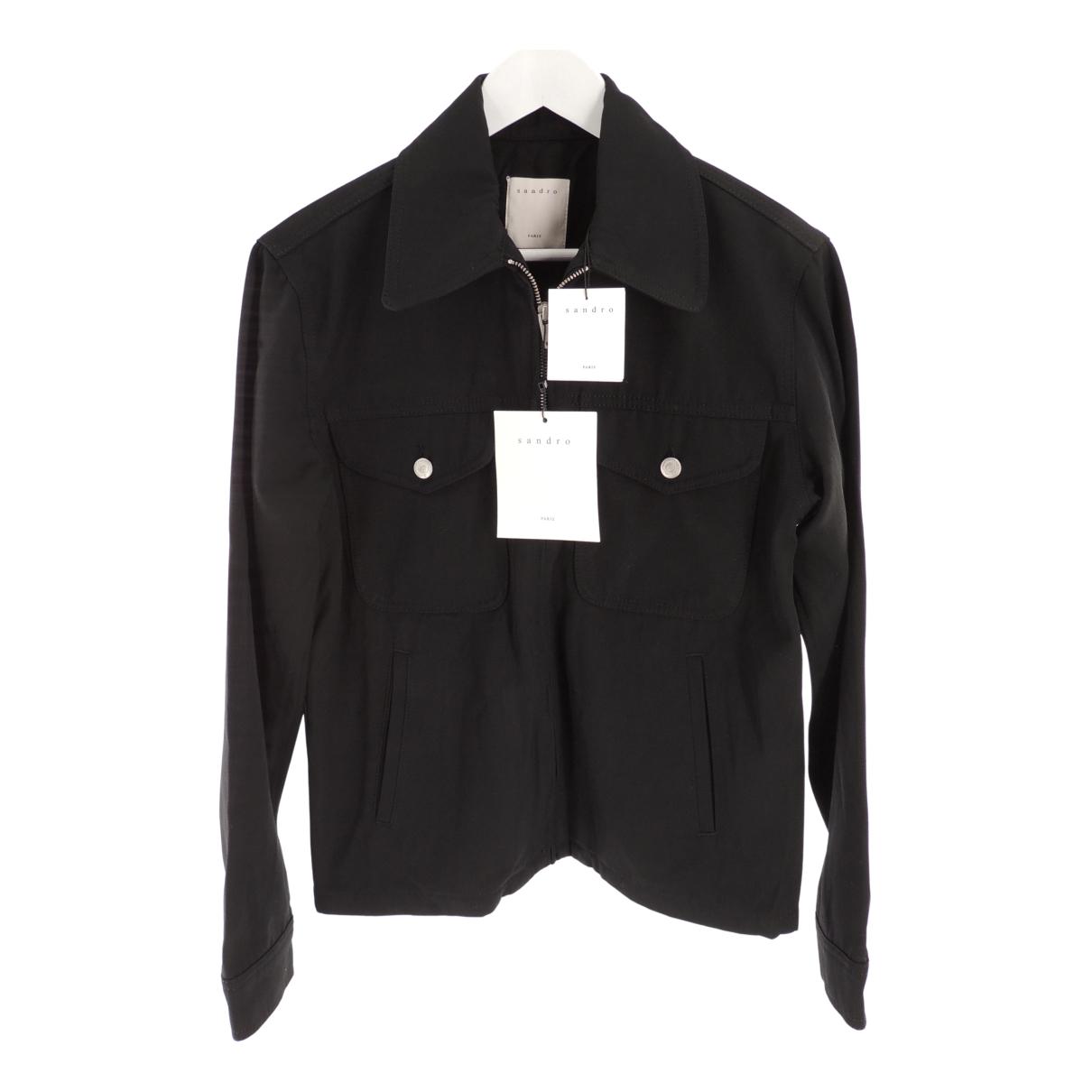 Wool jacket Sandro Black size S International in Wool - 28200538