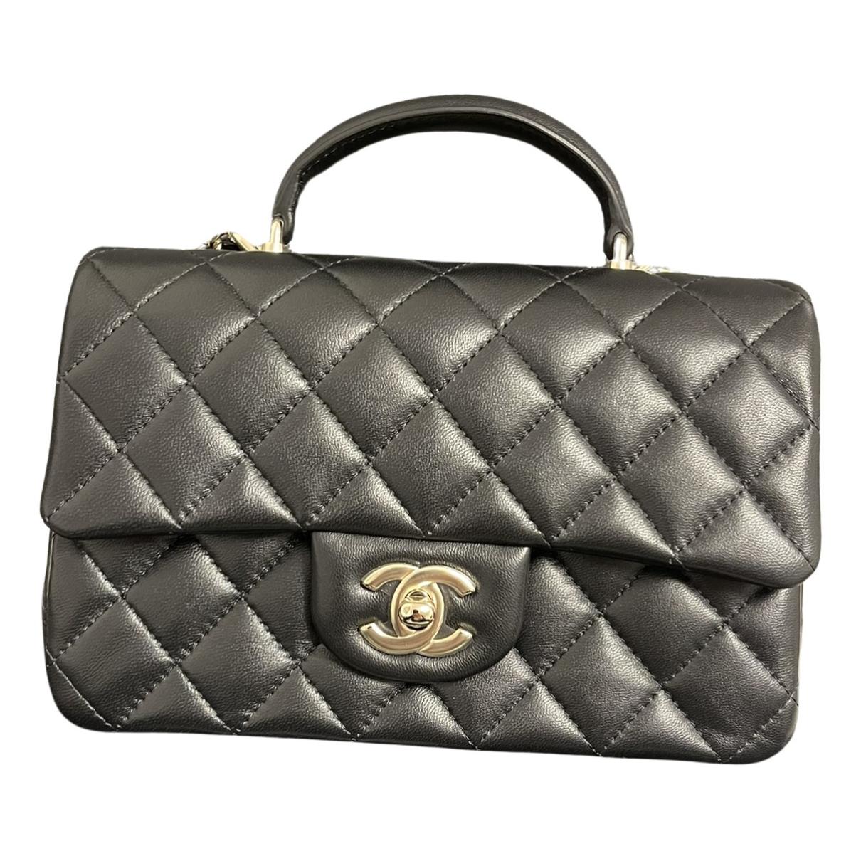 Timeless classique top handle leather handbag Chanel Black in Leather -  28266633