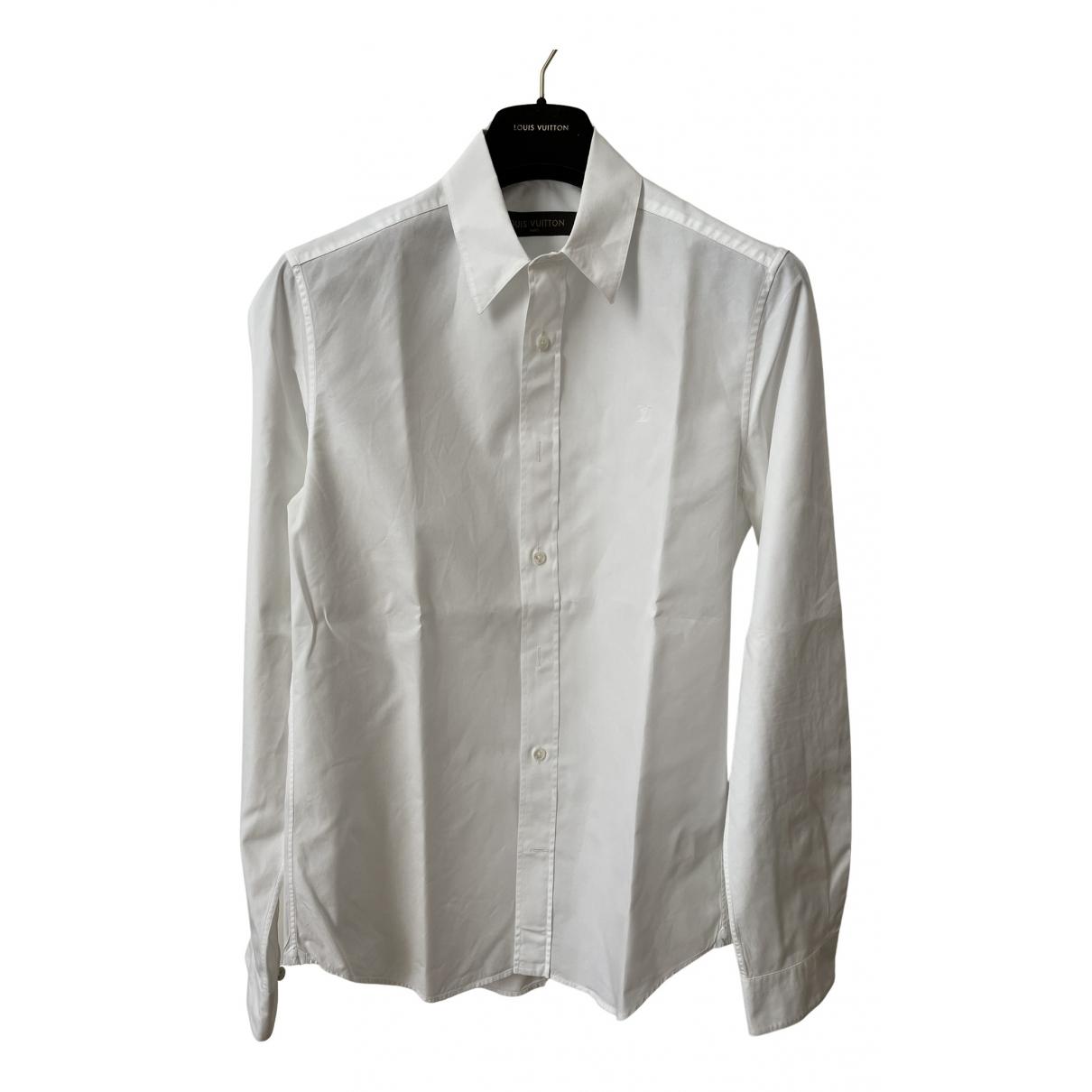 Shirt Louis Vuitton White size S International in Cotton - 28440868