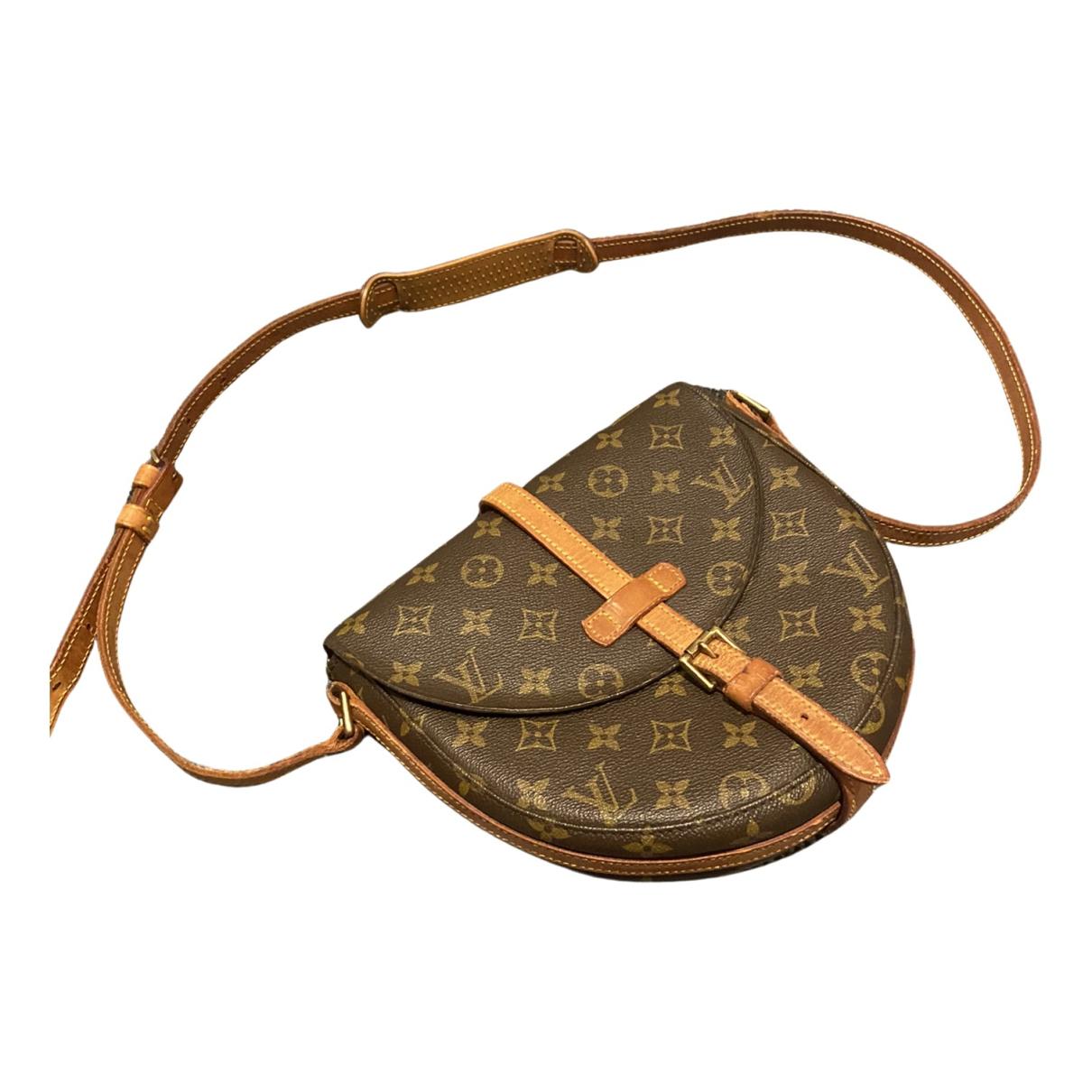 Chantilly lock leather handbag Louis Vuitton Brown in Leather