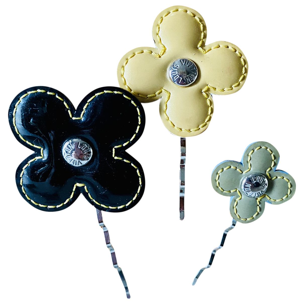 Flore leather hair accessory Louis Vuitton Multicolour in Leather