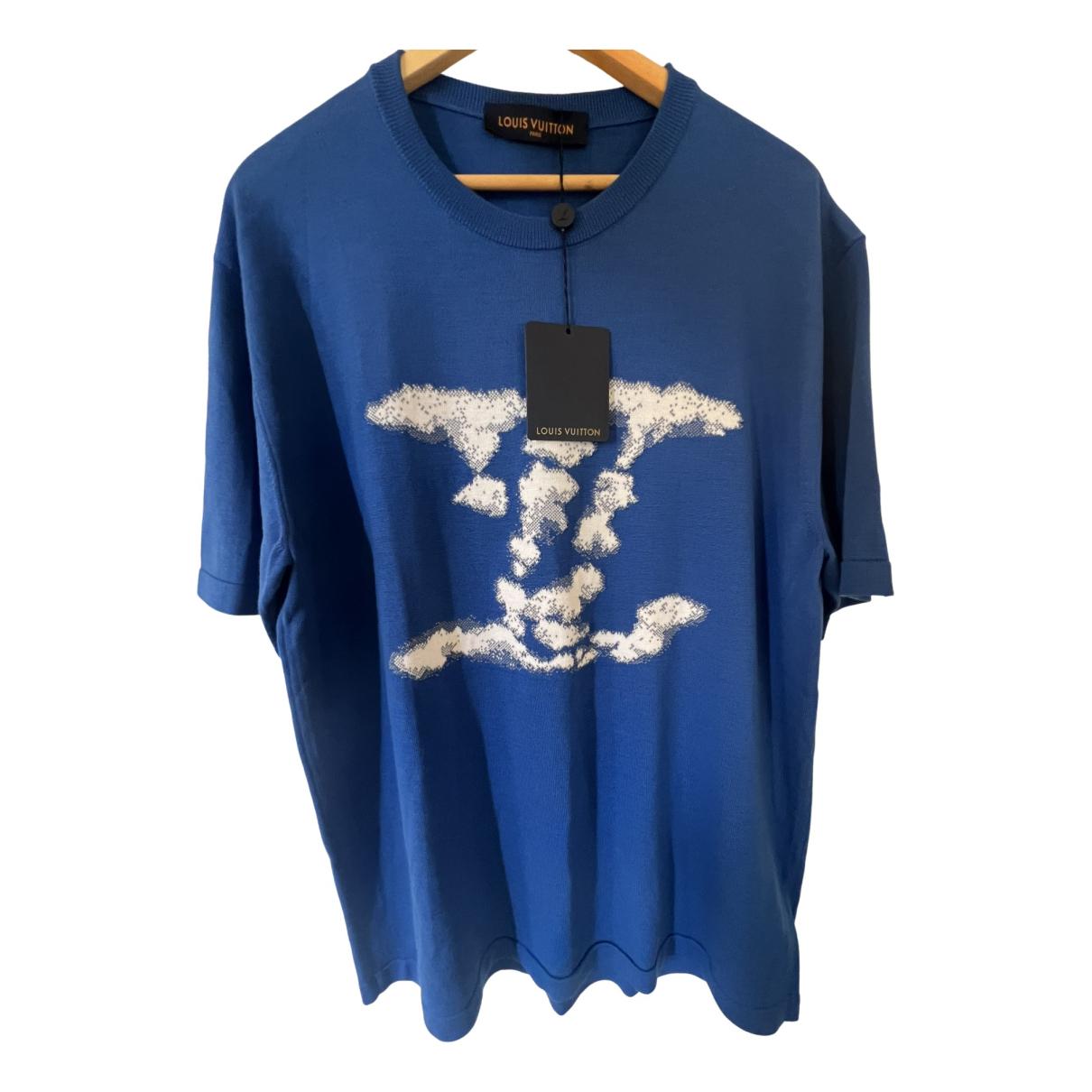 T-shirt Louis Vuitton Blue size XXL International in Cotton - 29406304