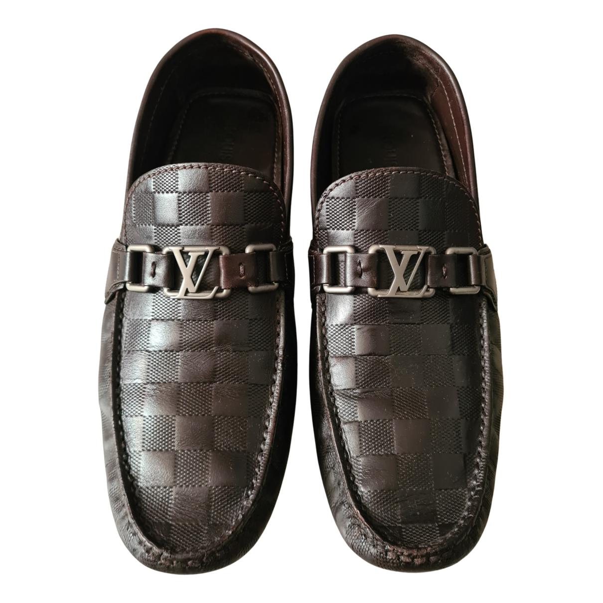 Hockenheim leather flats Louis Vuitton Brown size 8.5 UK in