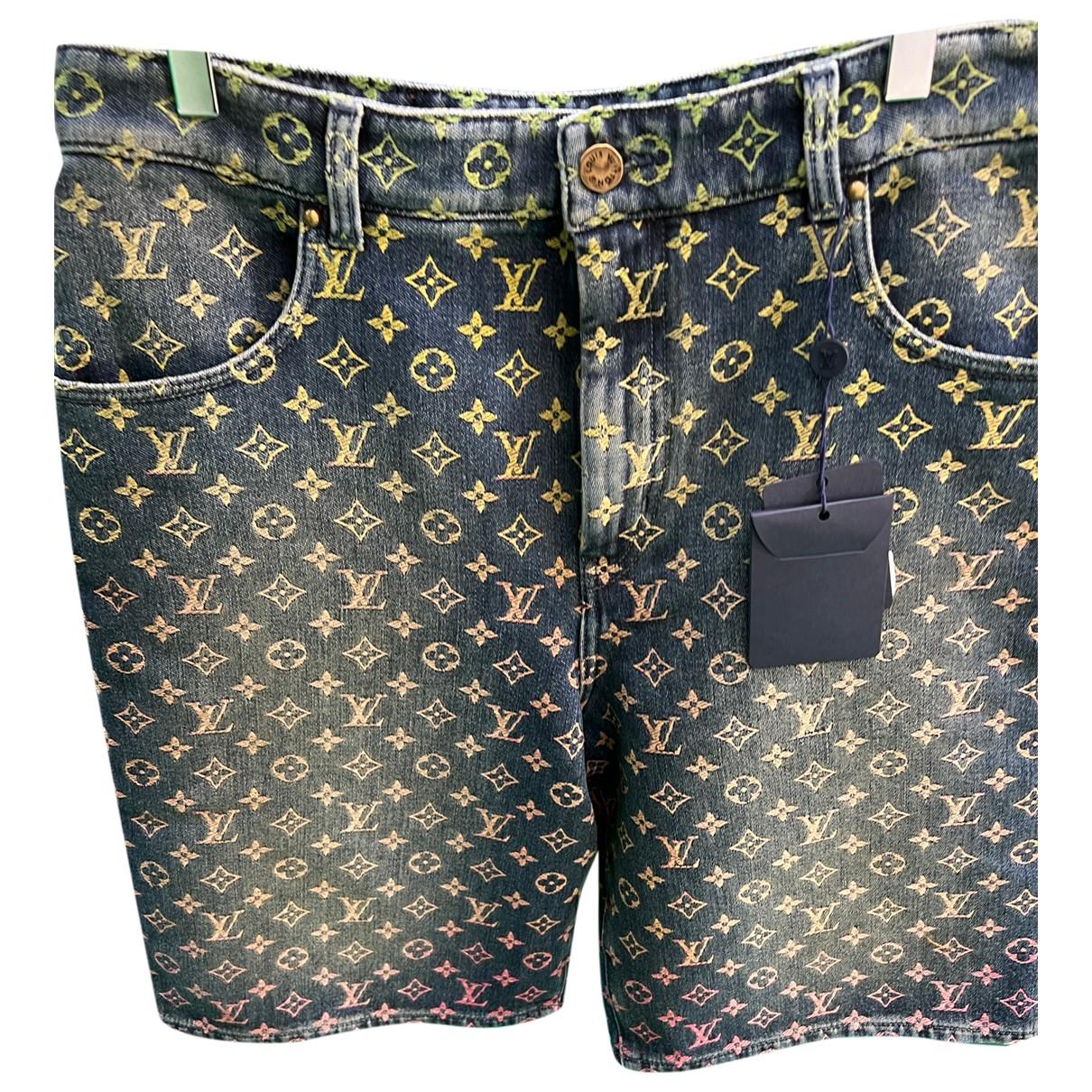 Pantalones cortos Louis vuitton Azul talla 34 UK - US de en Denim