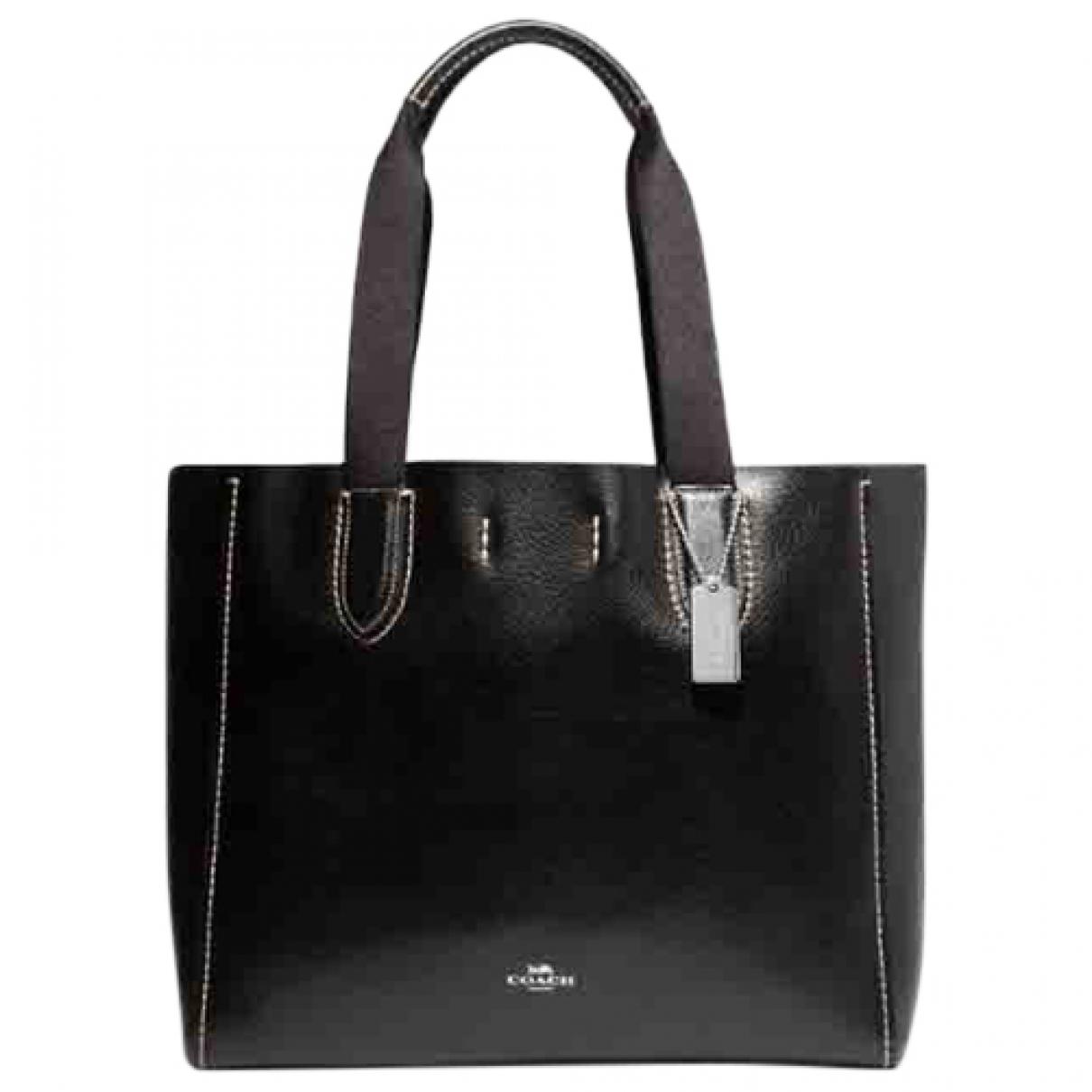 Leather tote Coach Black in Leather - 30464875