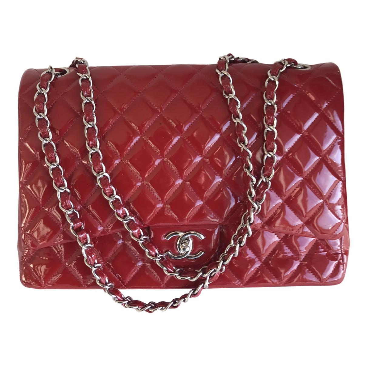 Timeless/classique patent leather crossbody bag Chanel Red in Patent  leather - 38410961