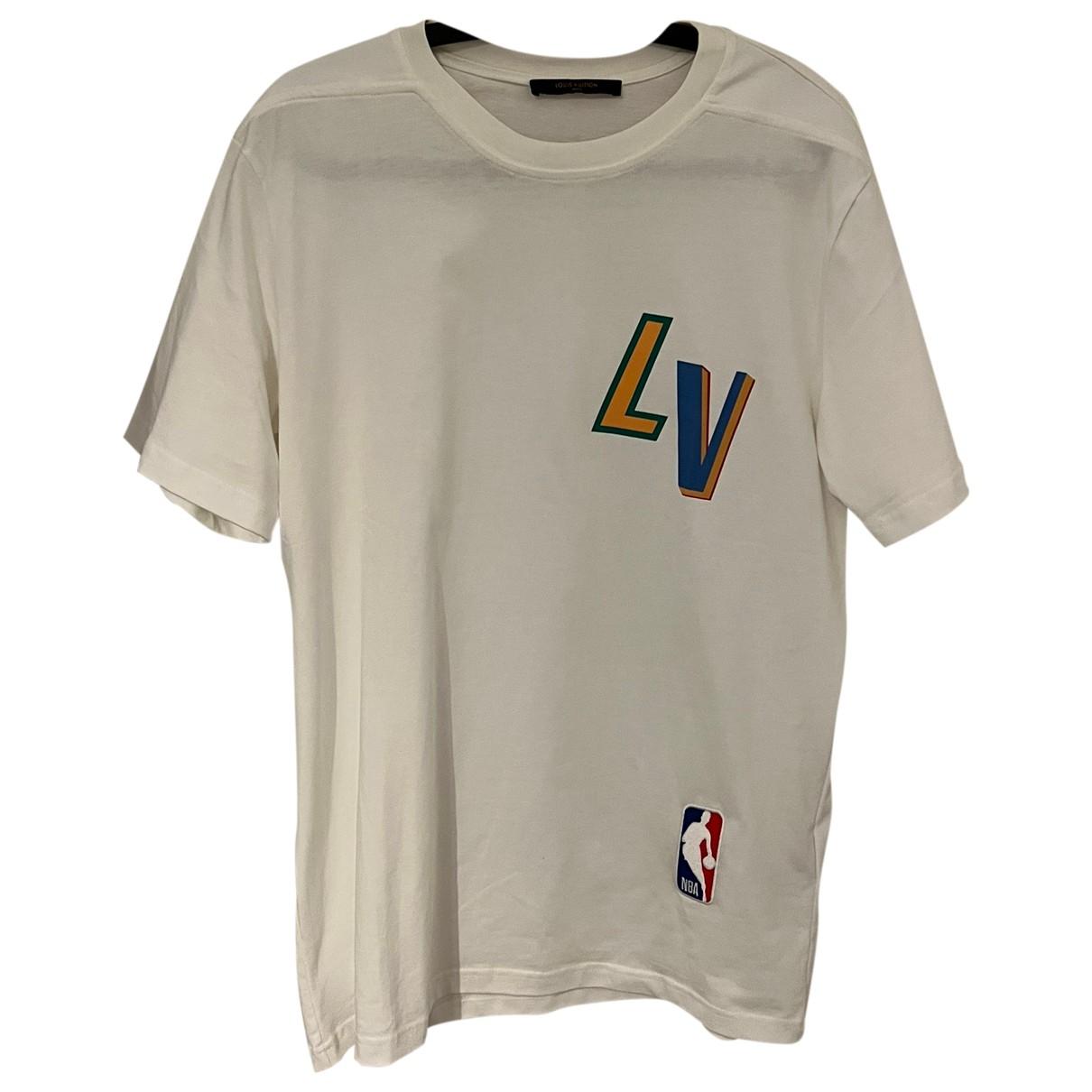 Tee shirt Louis Vuitton X NBA Blanc taille L International en Coton -  30746120