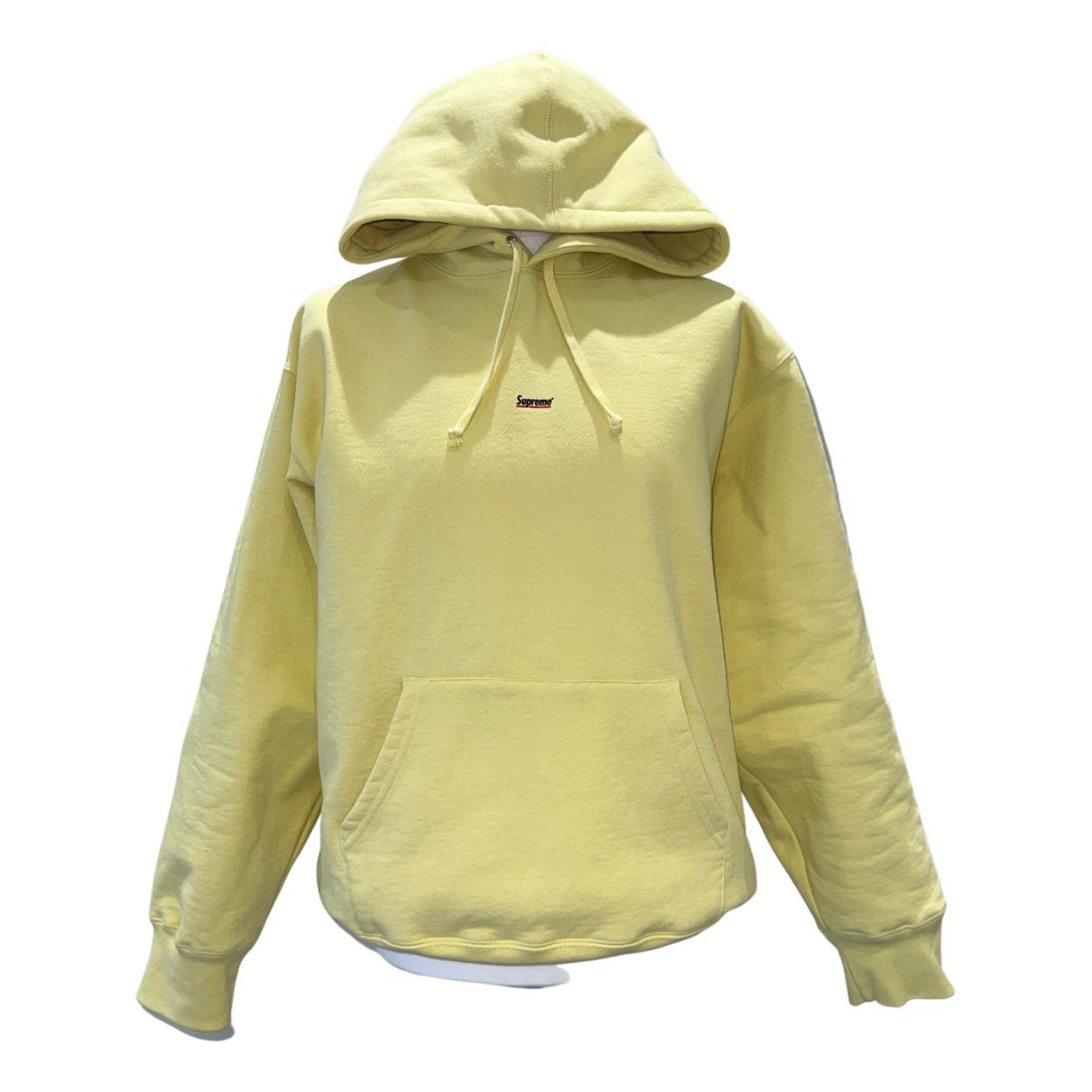 Sweatshirt Supreme Yellow size L International in Cotton - 30748495