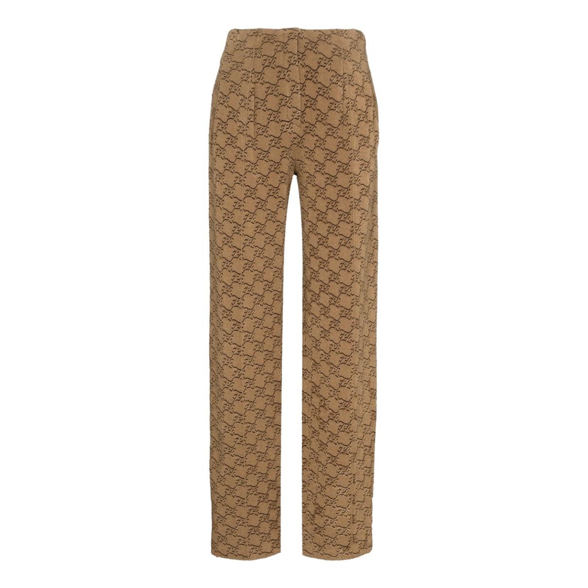 Trousers Fendi Brown size 42 IT in Viscose - 31537028
