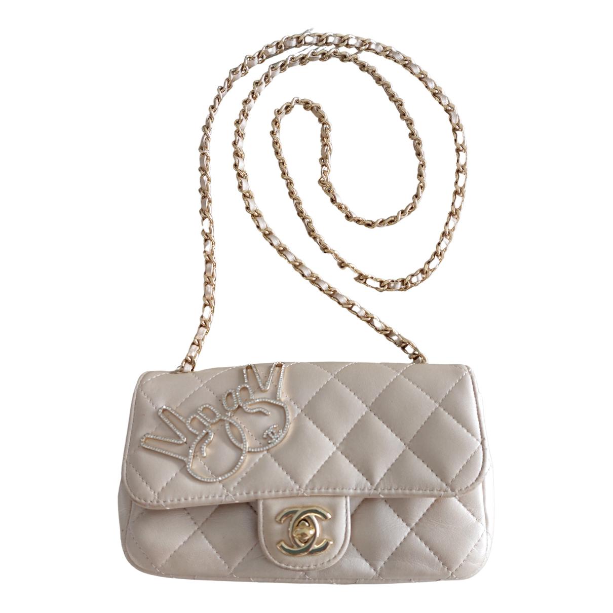 Timeless/classique leather crossbody bag Chanel Gold in Leather