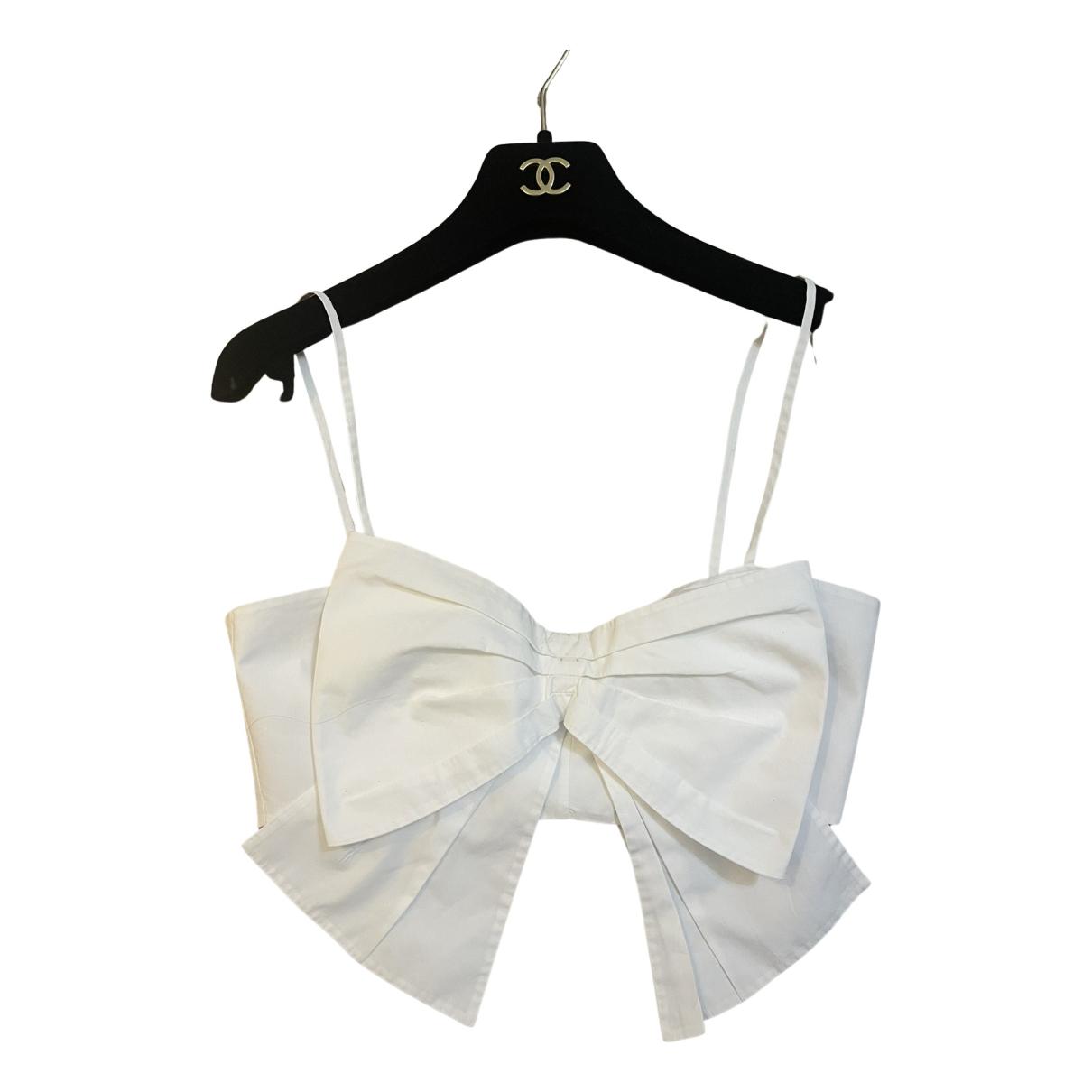 Camisole Chanel White size 34 FR in Cotton - 26874169