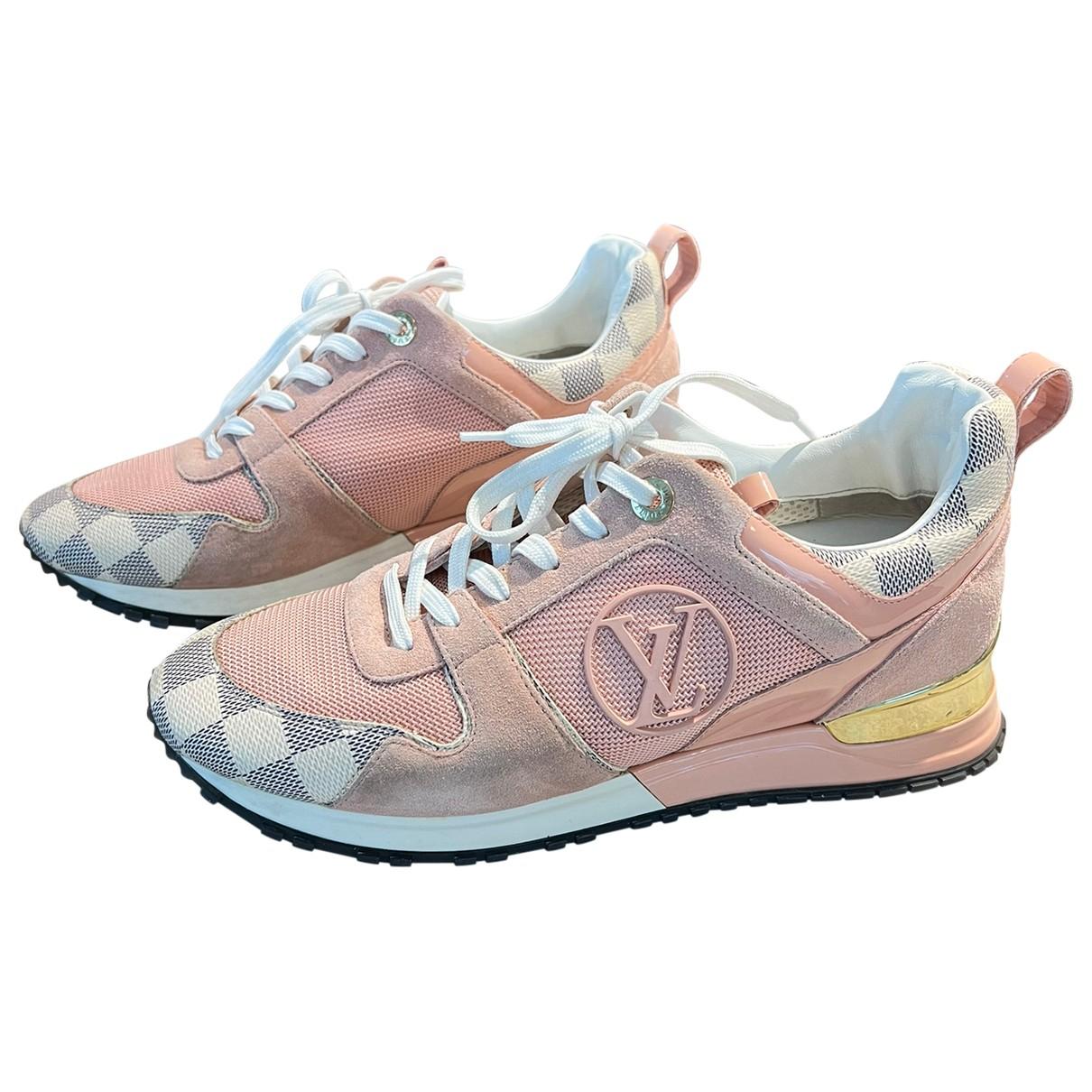 Run away leather trainers Louis Vuitton Pink size 41 EU in Leather -  31712038