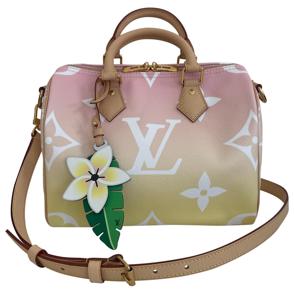 Josephine cloth handbag Louis Vuitton Pink in Cloth - 26165209