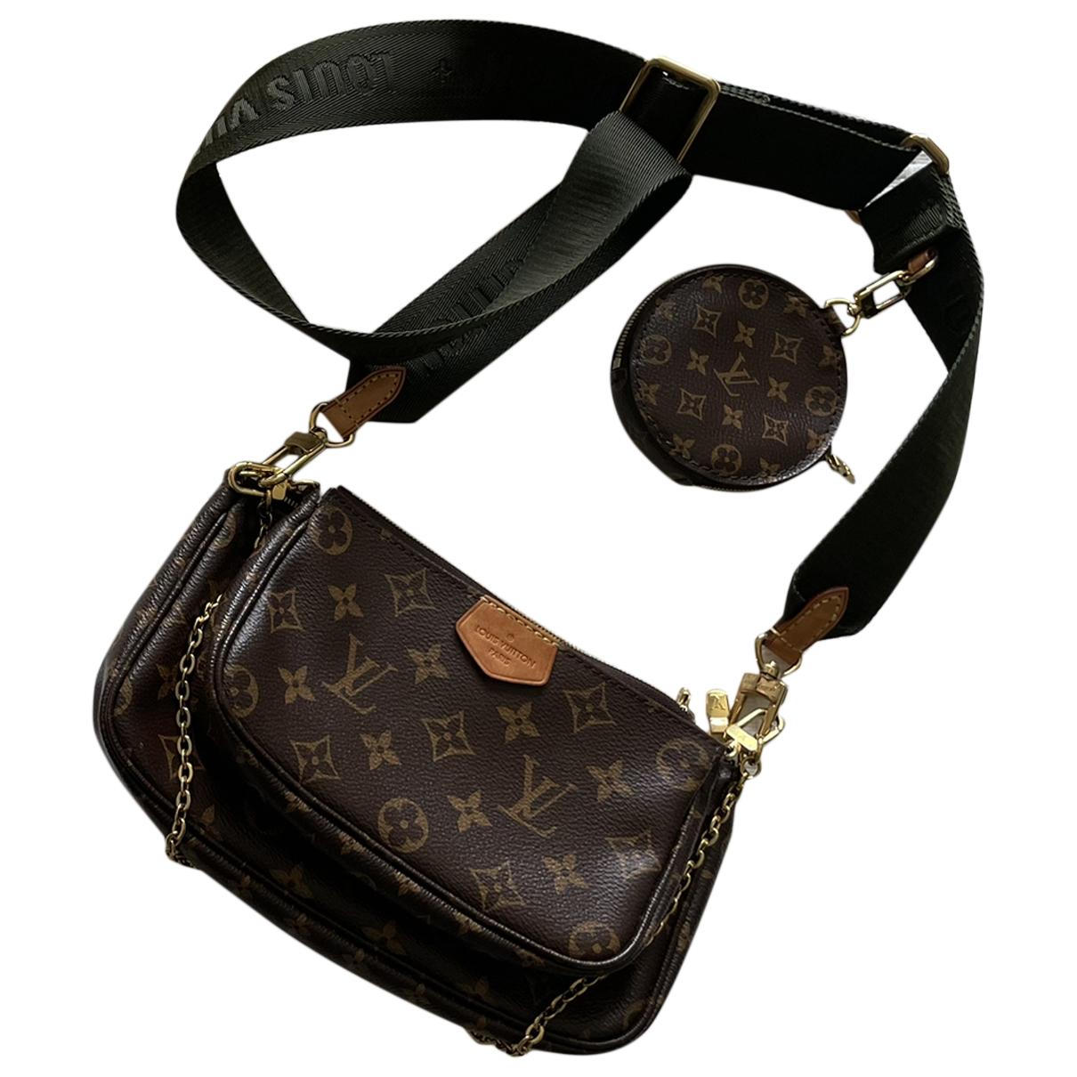 Multi pochette accessoires leather crossbody bag Louis Vuitton Brown in  Leather - 32052388