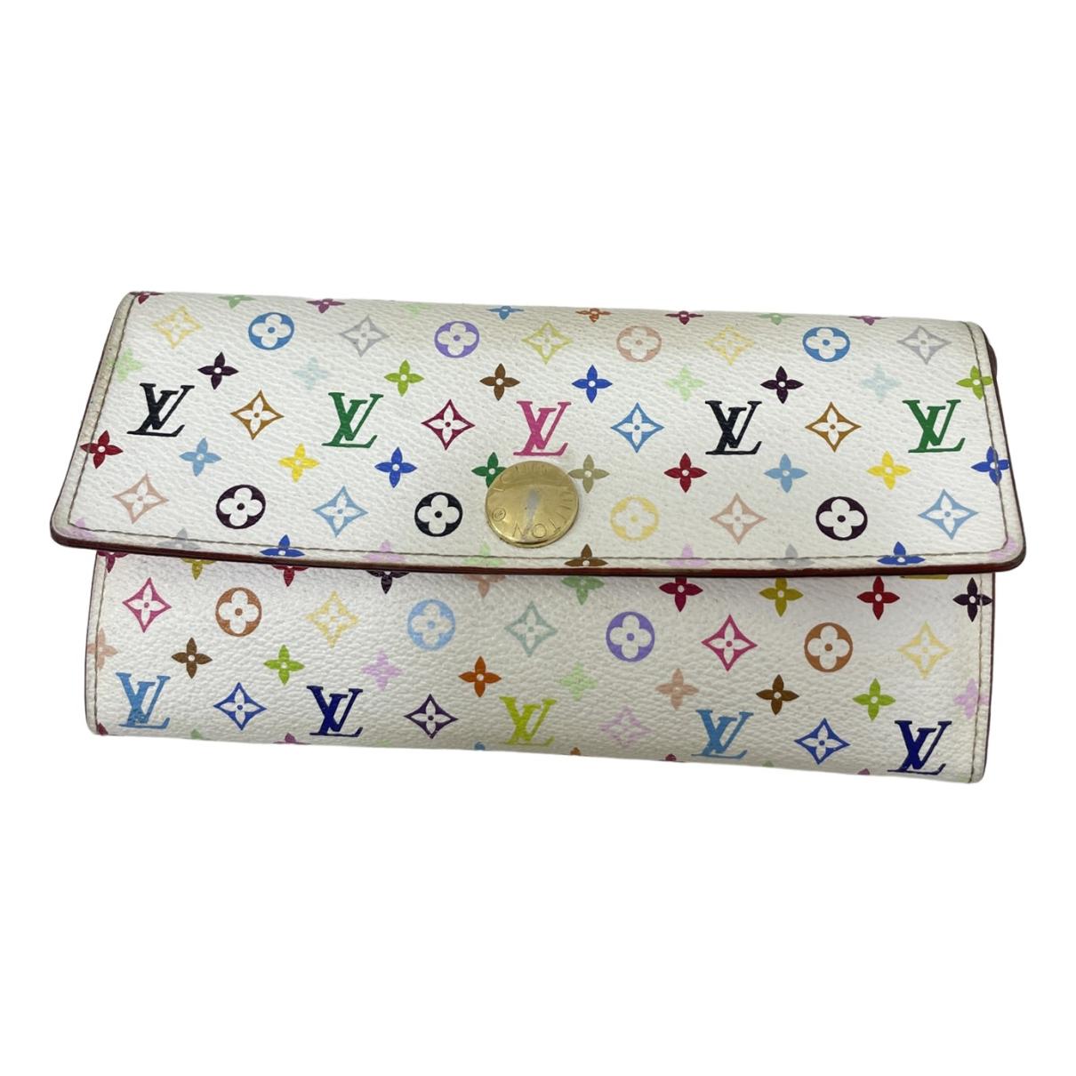 Sarah leather wallet Louis Vuitton White in Leather - 25558596