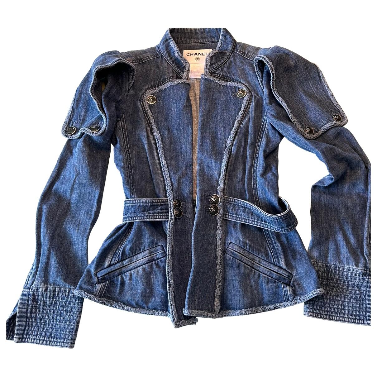 Jacket Chanel Blue size 36 FR in Denim - Jeans - 10293192