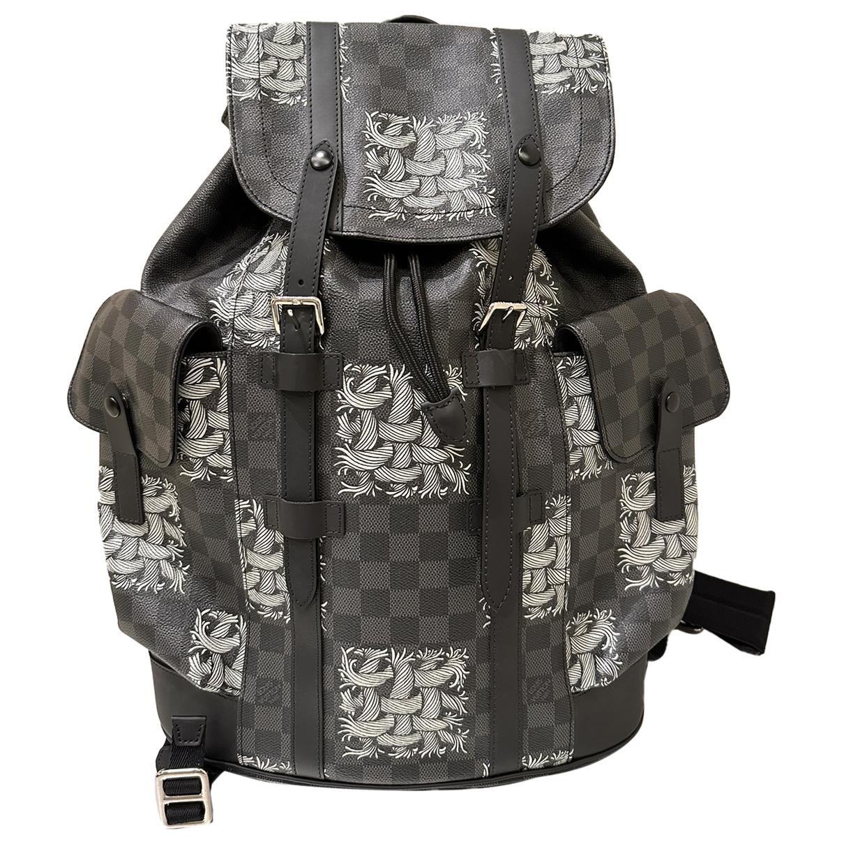Christopher backpack leather bag Louis Vuitton Multicolour in