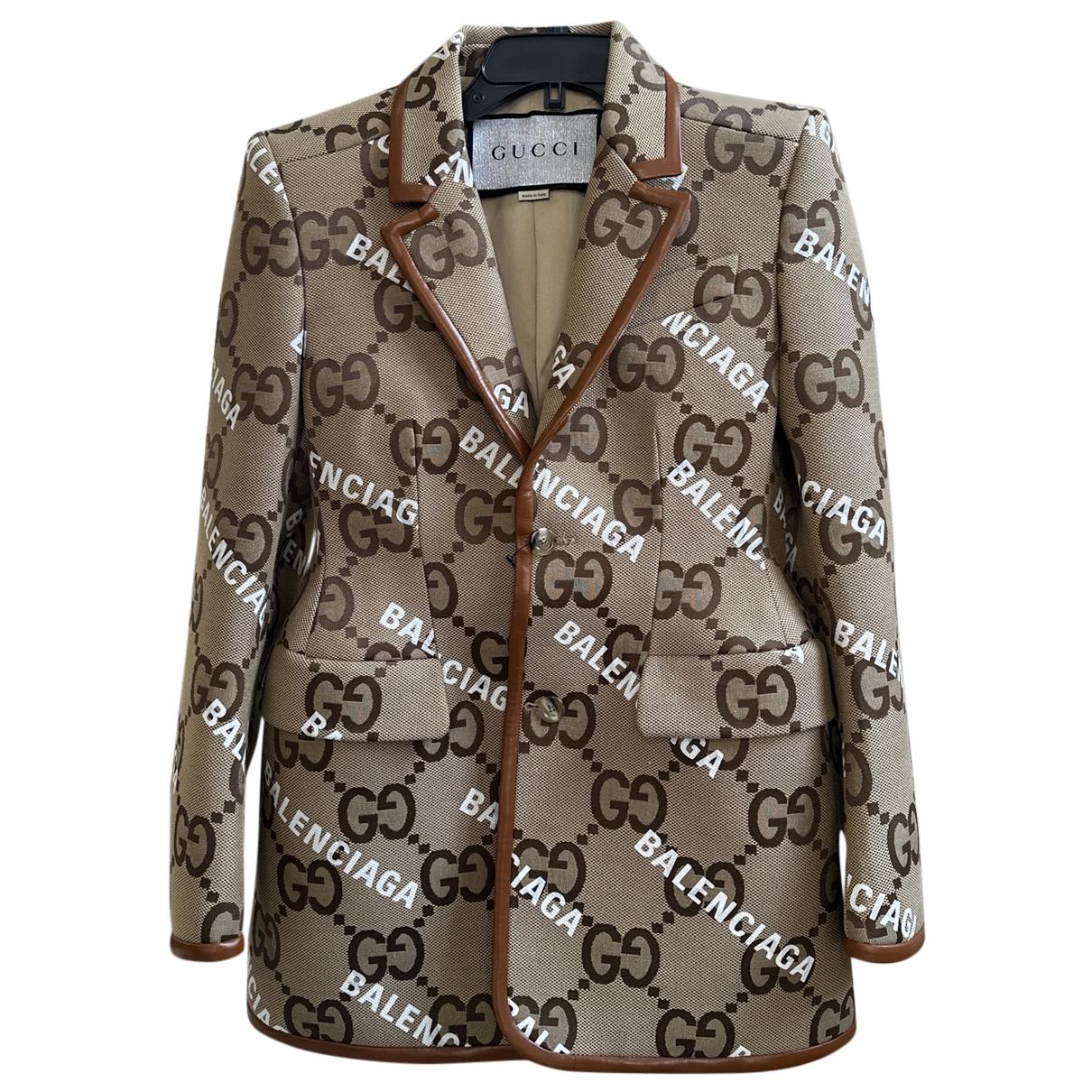 Blazer Gucci X Balenciaga Brown size 44 IT in Cotton - 34037240