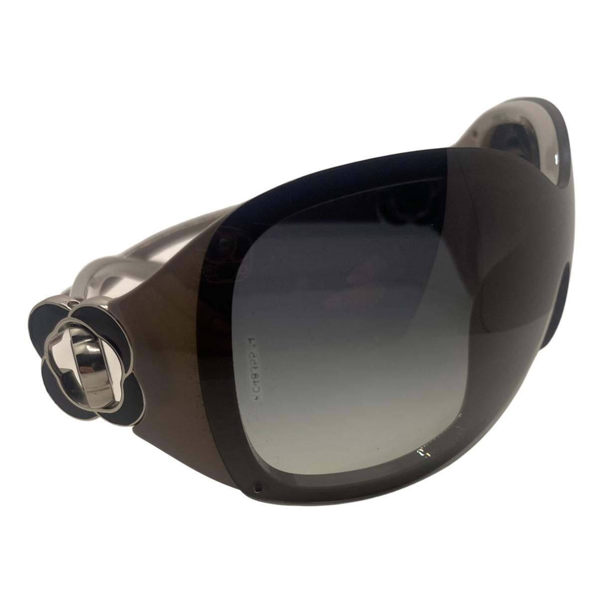 Oversized sunglasses Chanel Grey in Plastic - 34199831