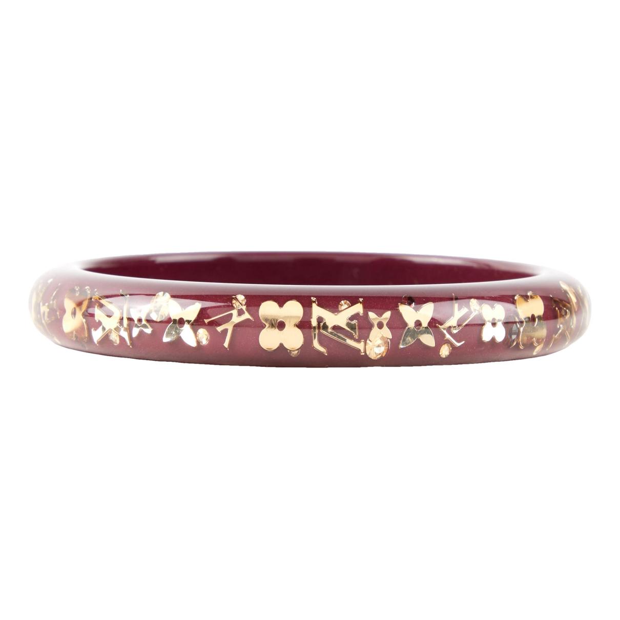 Bracelet Louis Vuitton Red in gold and steel - 33639127