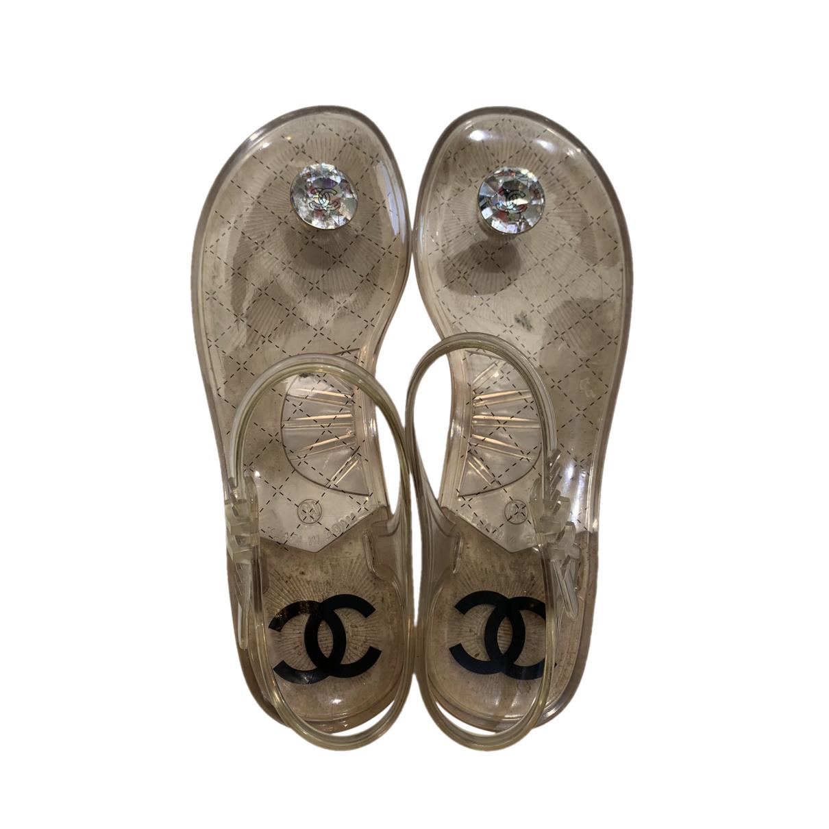 chanel jelly sandals