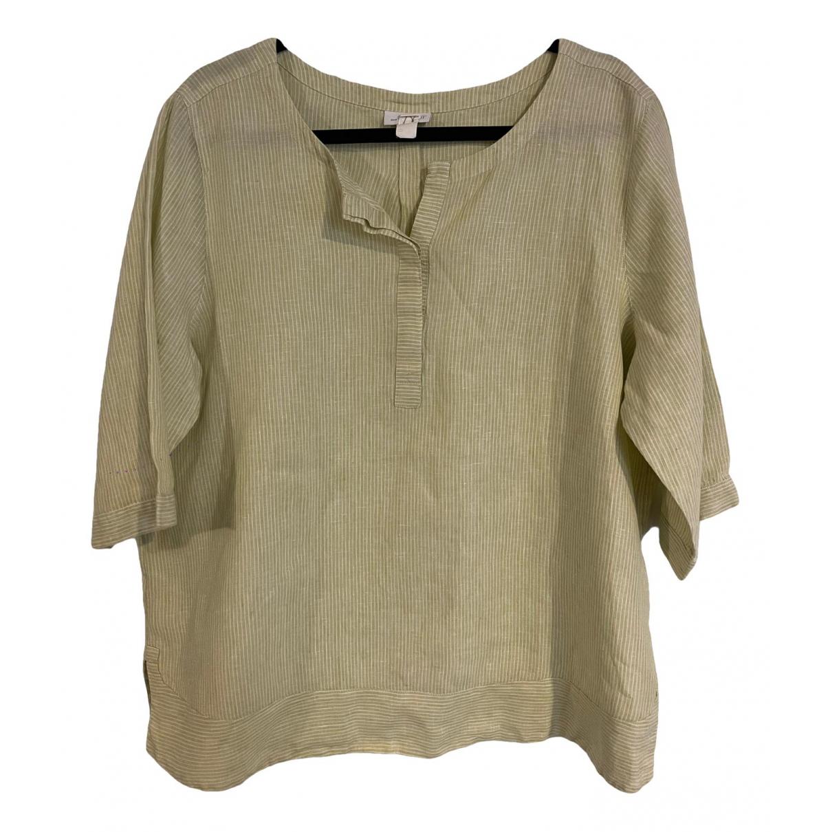 Linen blouse J.Jill Yellow size XL International in Linen - 34582275