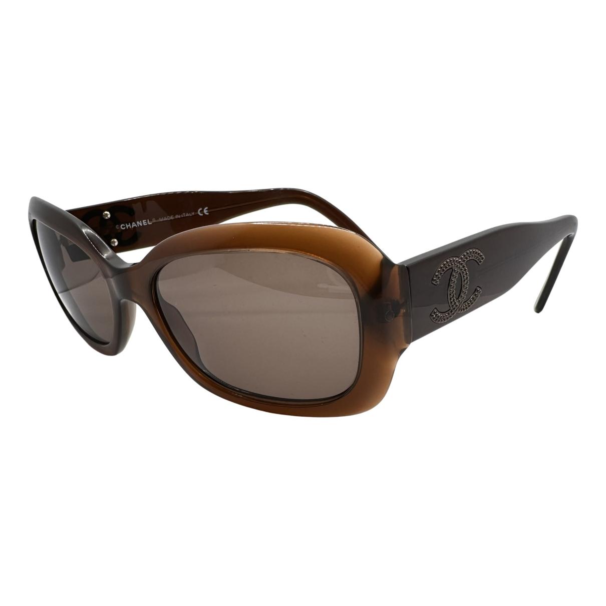 Sunglasses Chanel Brown in Plastic - 38935765