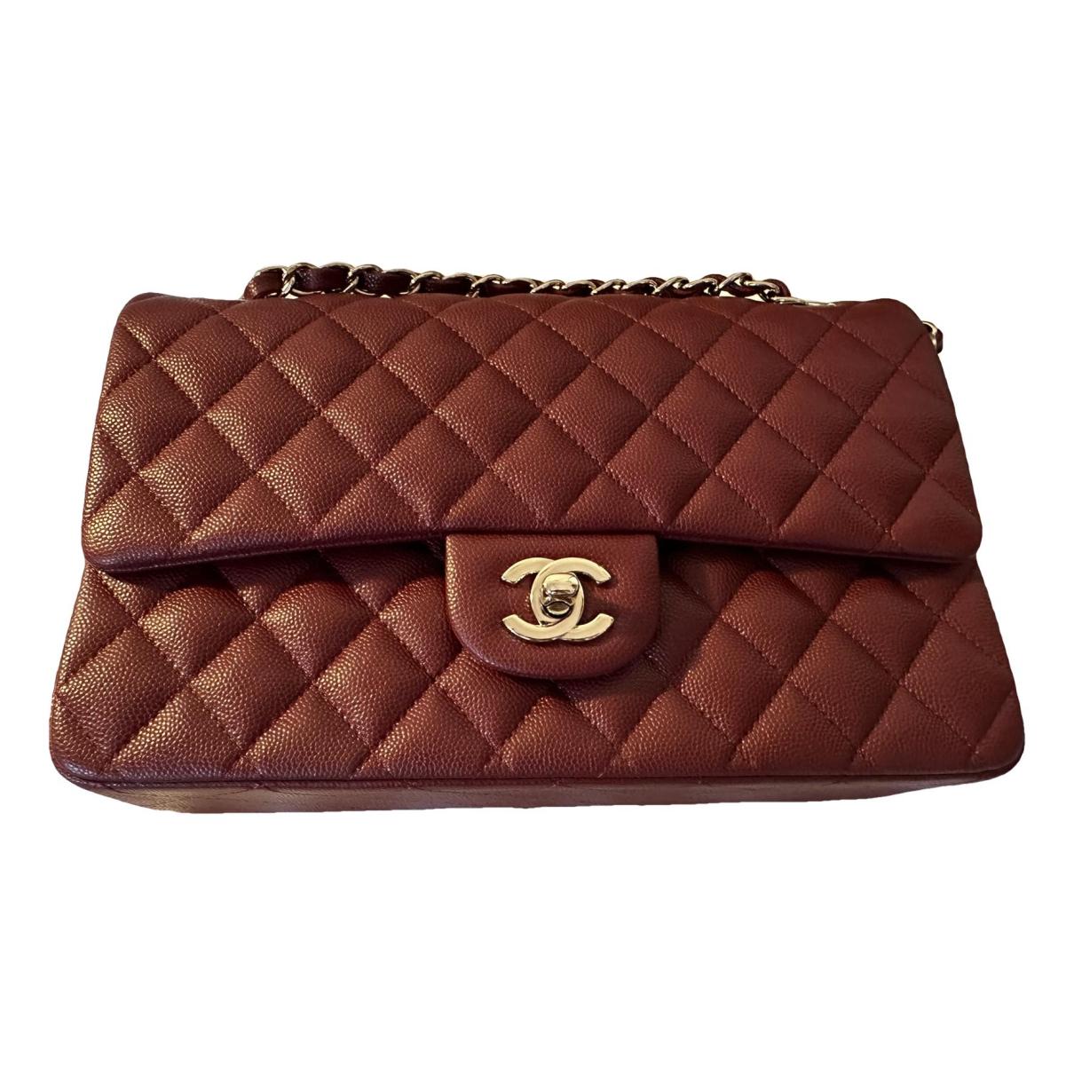 Timeless/classique leather crossbody bag Chanel Burgundy in