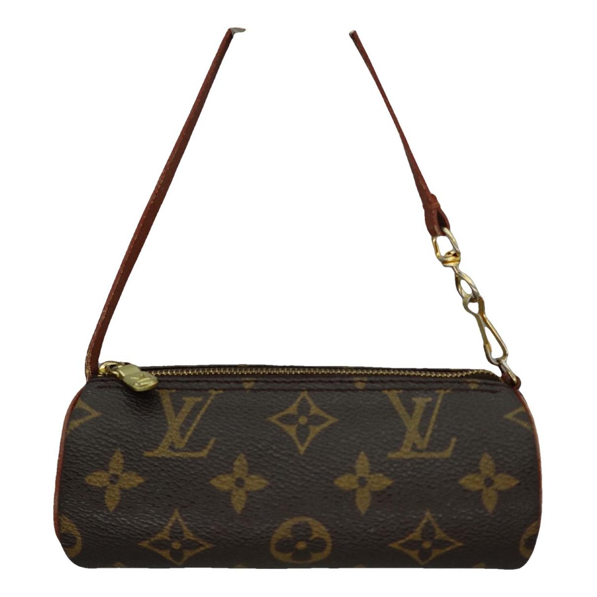 Papillon trunk leather handbag Louis Vuitton Brown in Leather - 31672136