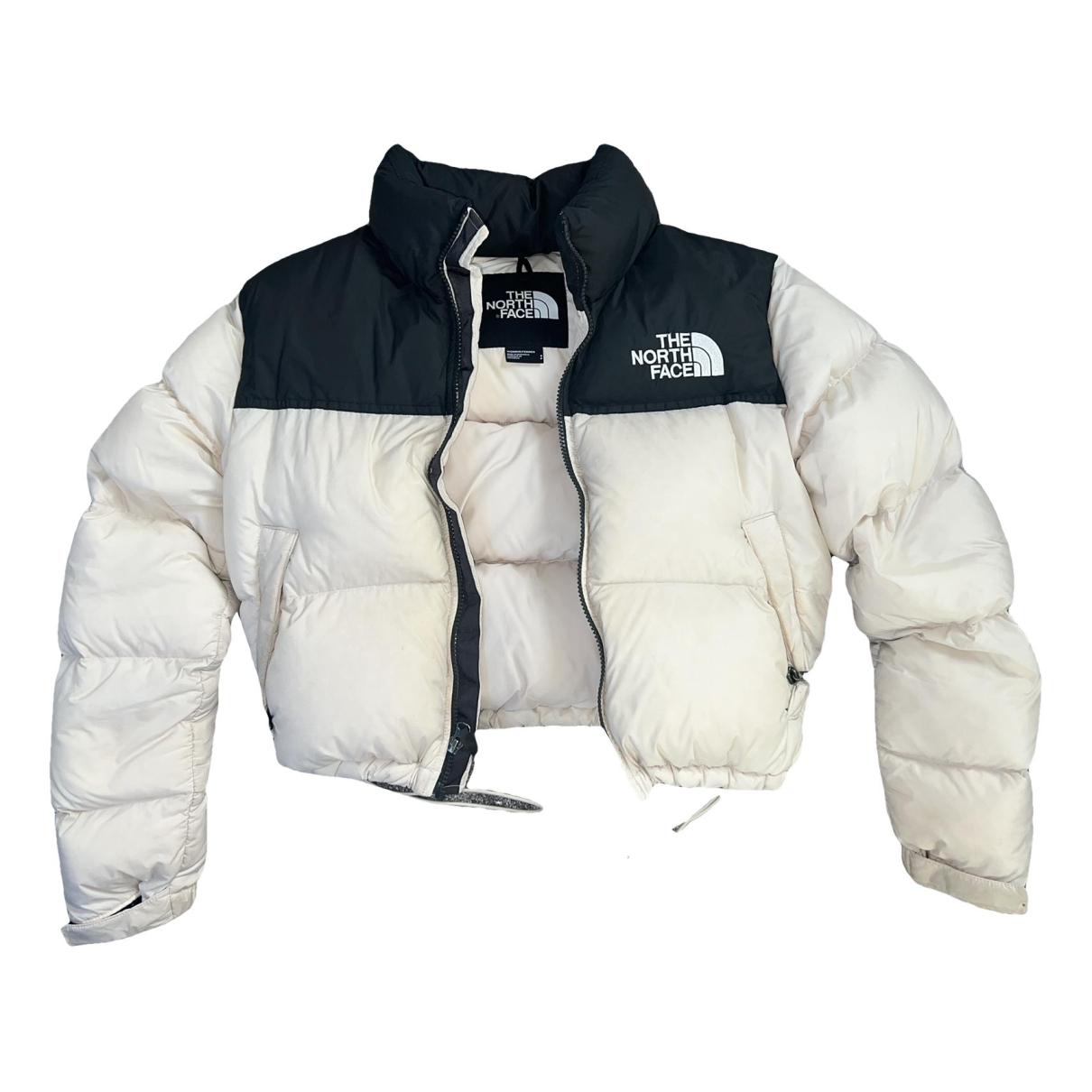 Faux fur puffer The North Face Beige size 36 FR in Faux fur - 34880873