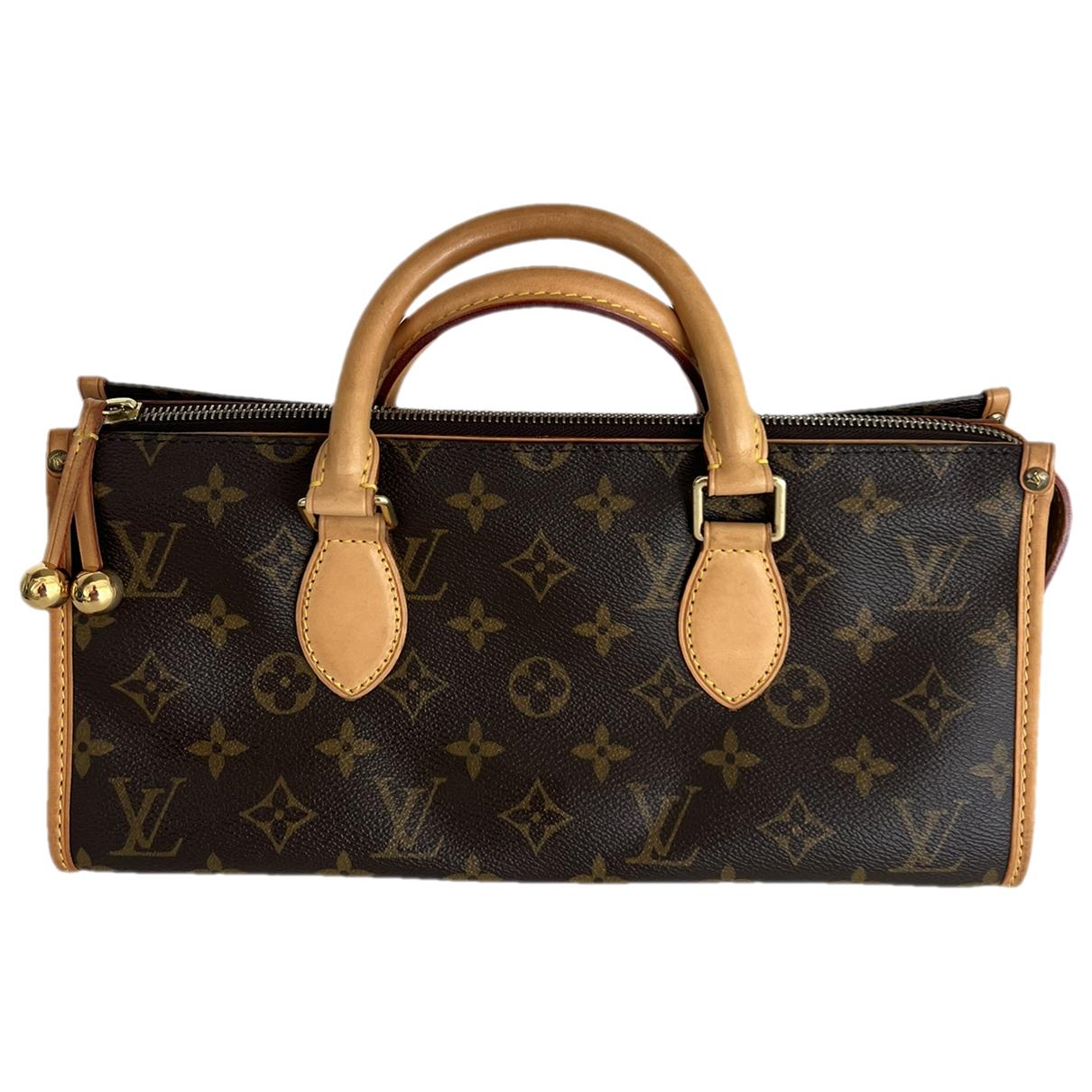 Popincourt cloth handbag Louis Vuitton Brown in Cloth - 34917044