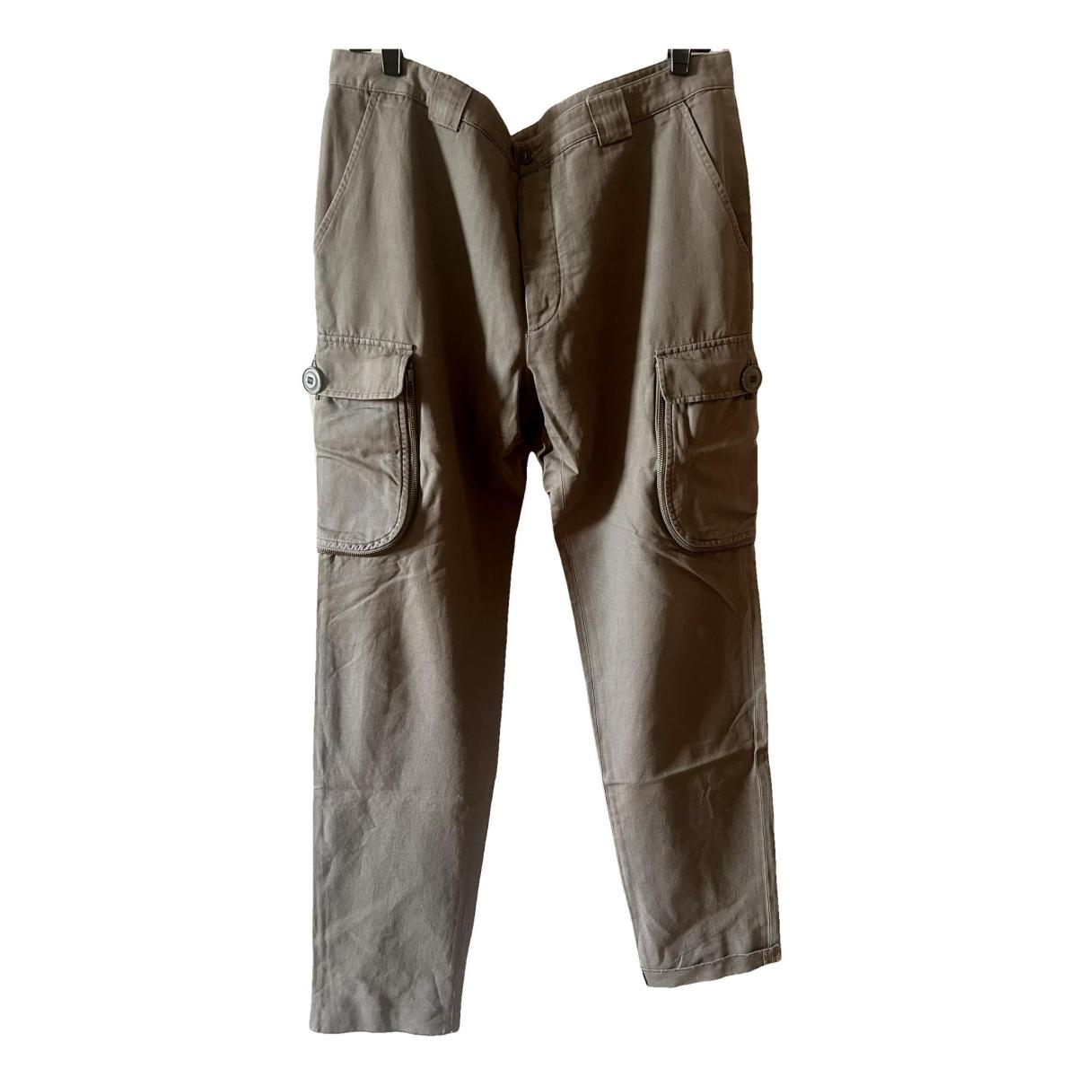 Linen trousers Kris Van Assche Grey size 46 FR in Linen - 4860801