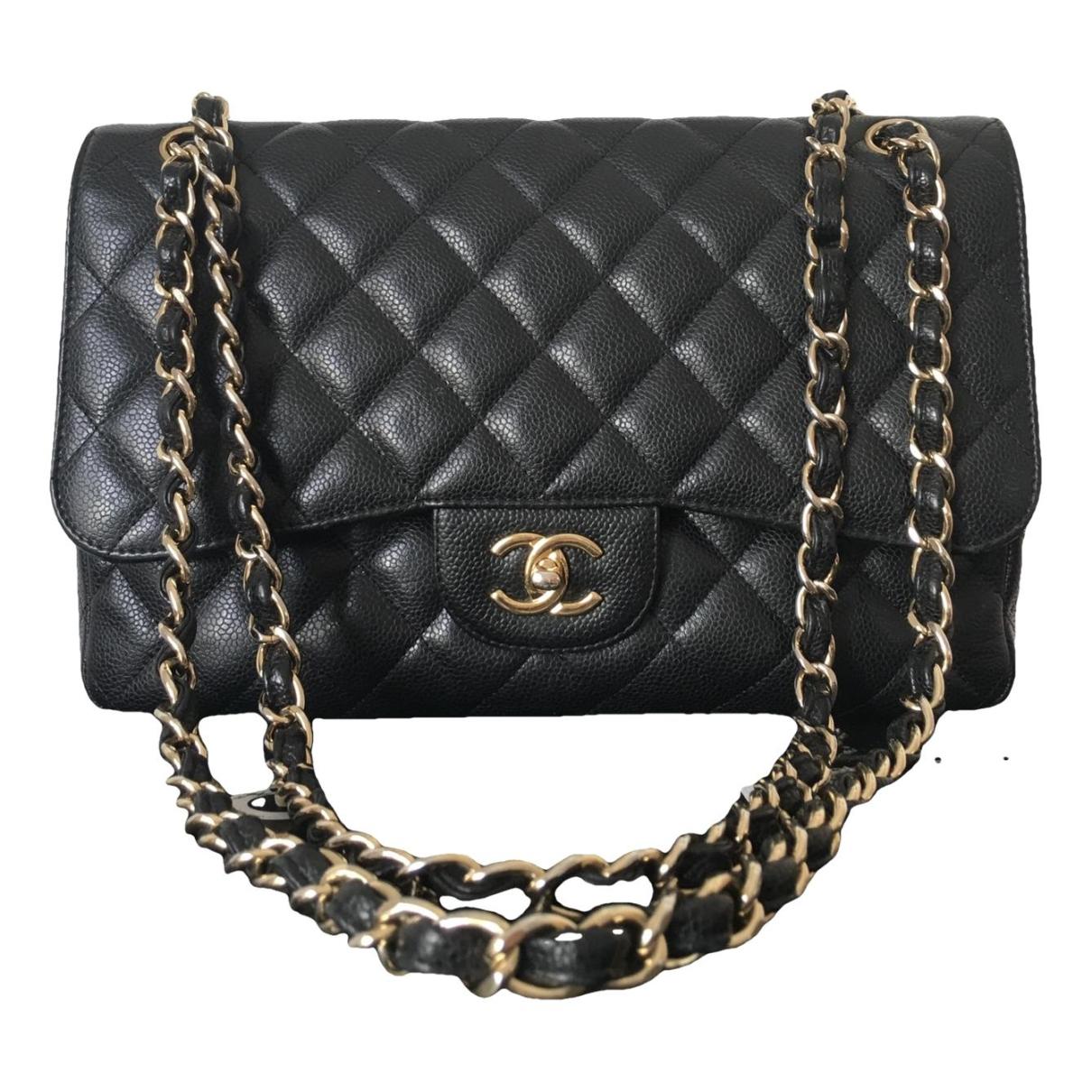 Wallet on chain gabrielle leather crossbody bag Chanel Black in