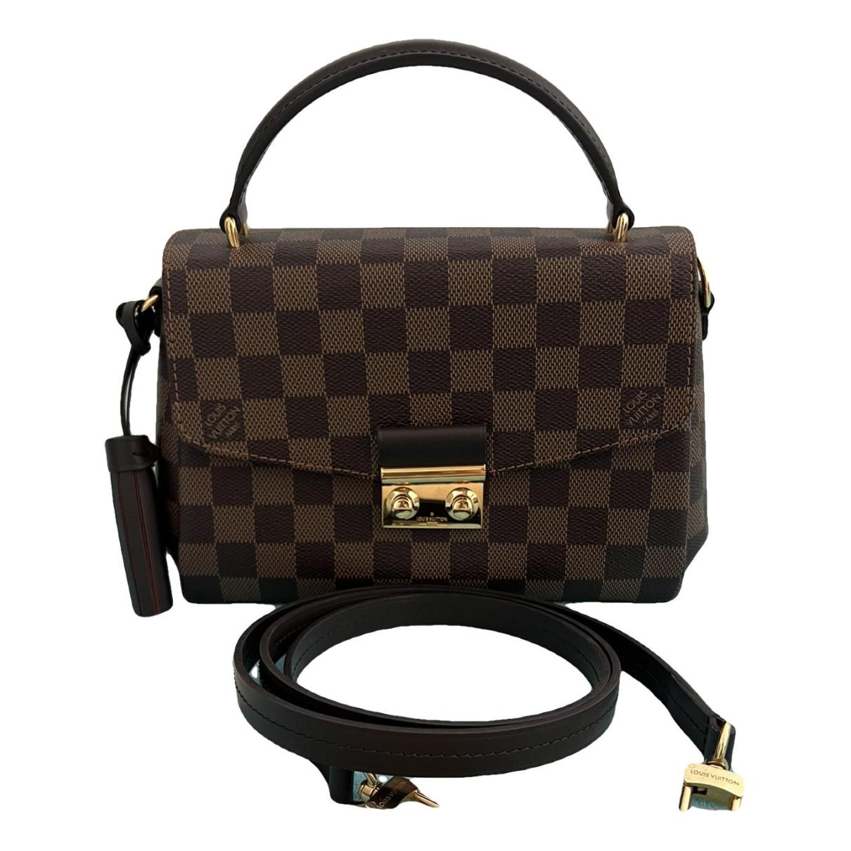 Croisette leather crossbody bag Louis Vuitton Brown in Leather - 34315465