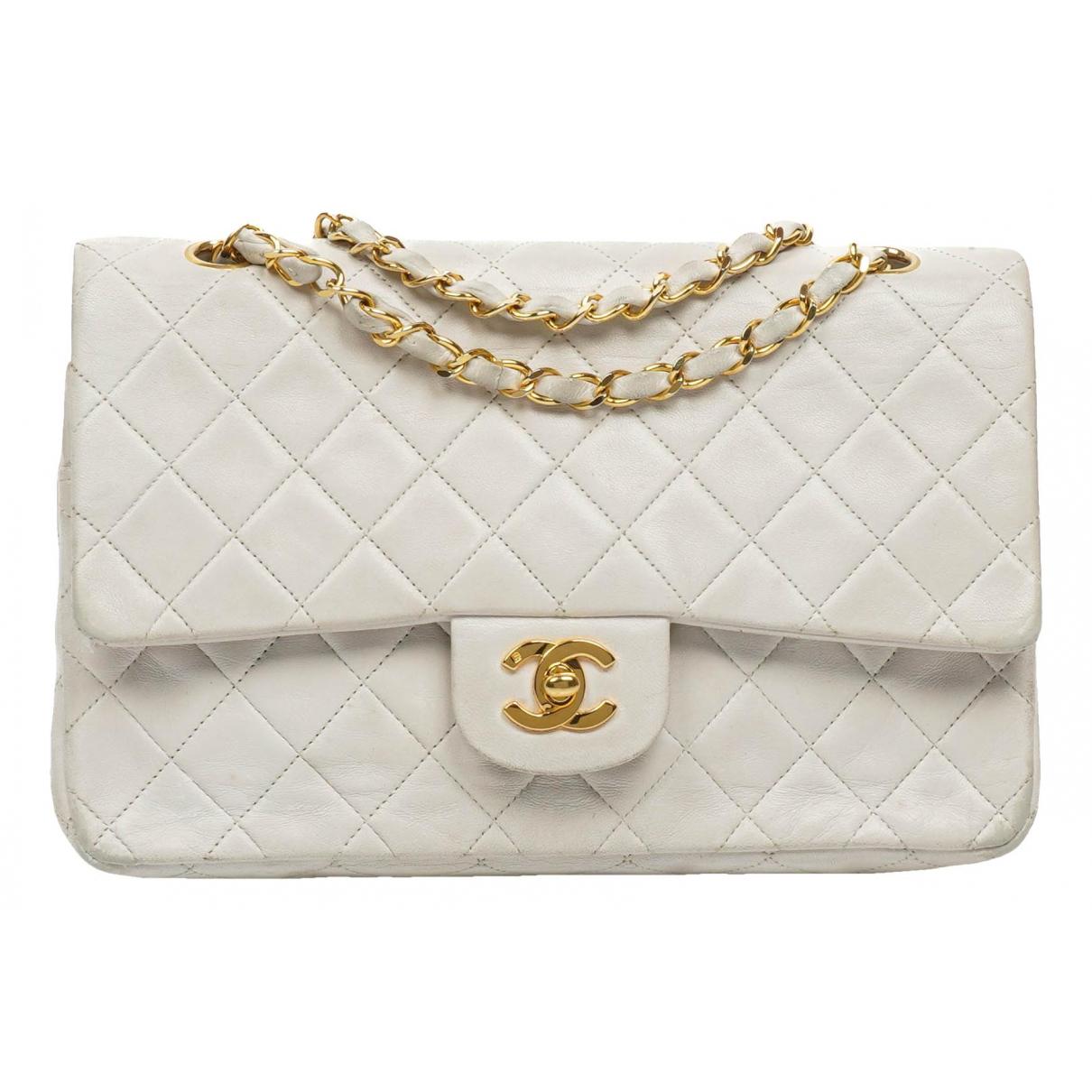 Timeless/classique leather handbag Chanel White in Leather - 35129992