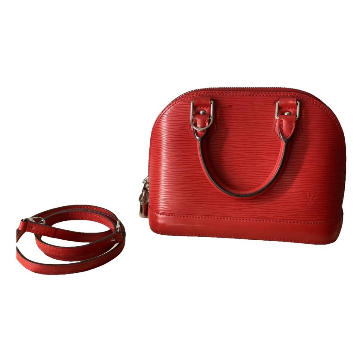 Louis Vuitton - Authenticated Alma Bb Handbag - Leather Red for Women, Very Good Condition