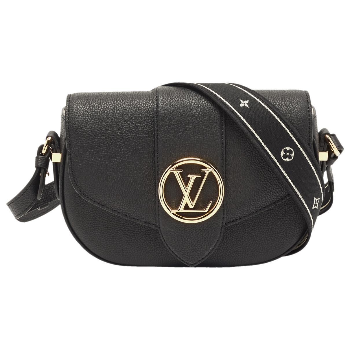 Carmel leather handbag Louis Vuitton Black in Leather - 31309736