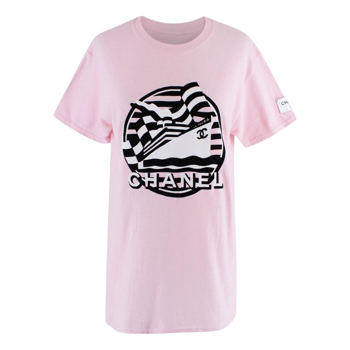 T-shirt Louis Vuitton Pink size S International in Cotton - 33453955