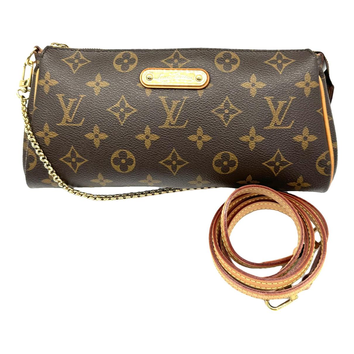Eva cloth handbag Louis Vuitton Brown in Cloth - 34382571