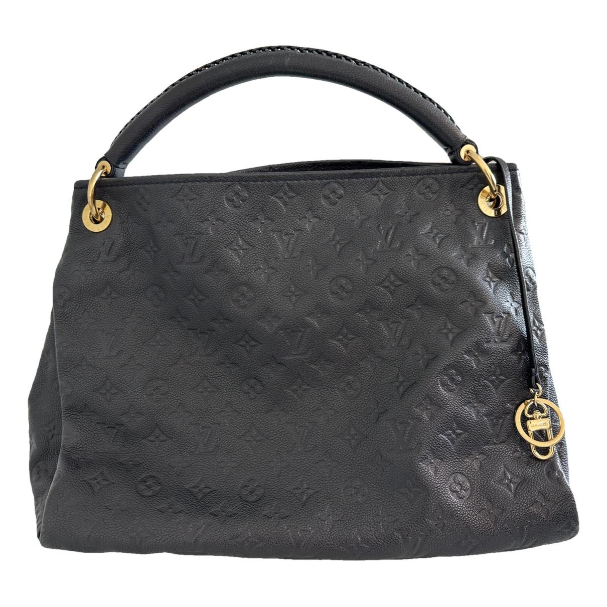 Artsy leather handbag Louis Vuitton Navy in Leather - 36407568