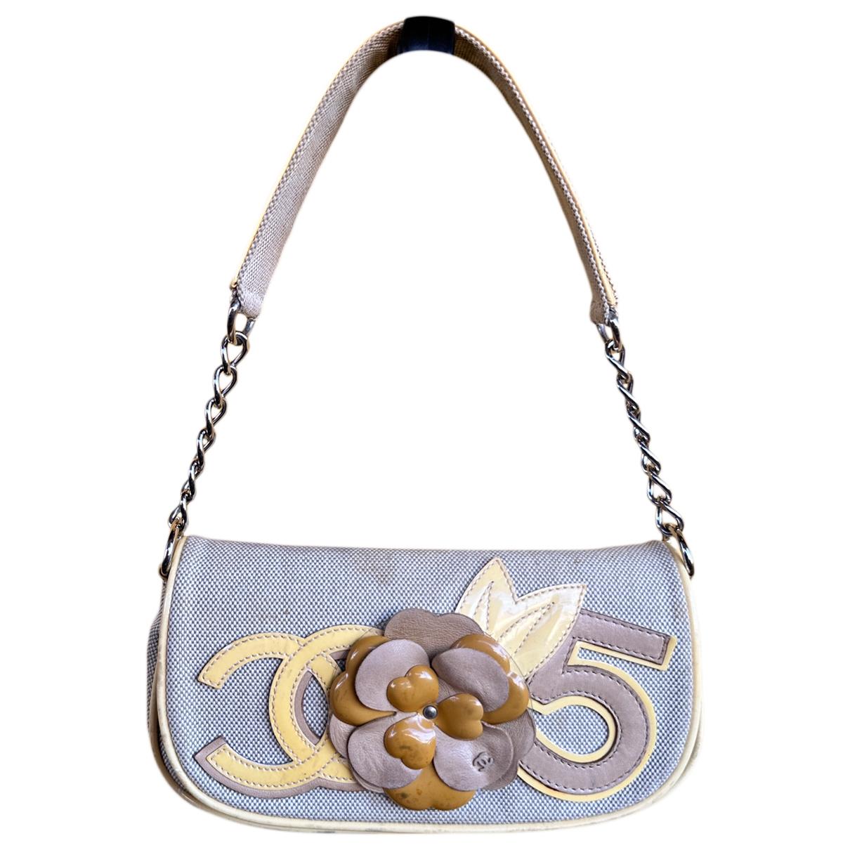 Handbag Chanel Beige in Cotton - 34150088